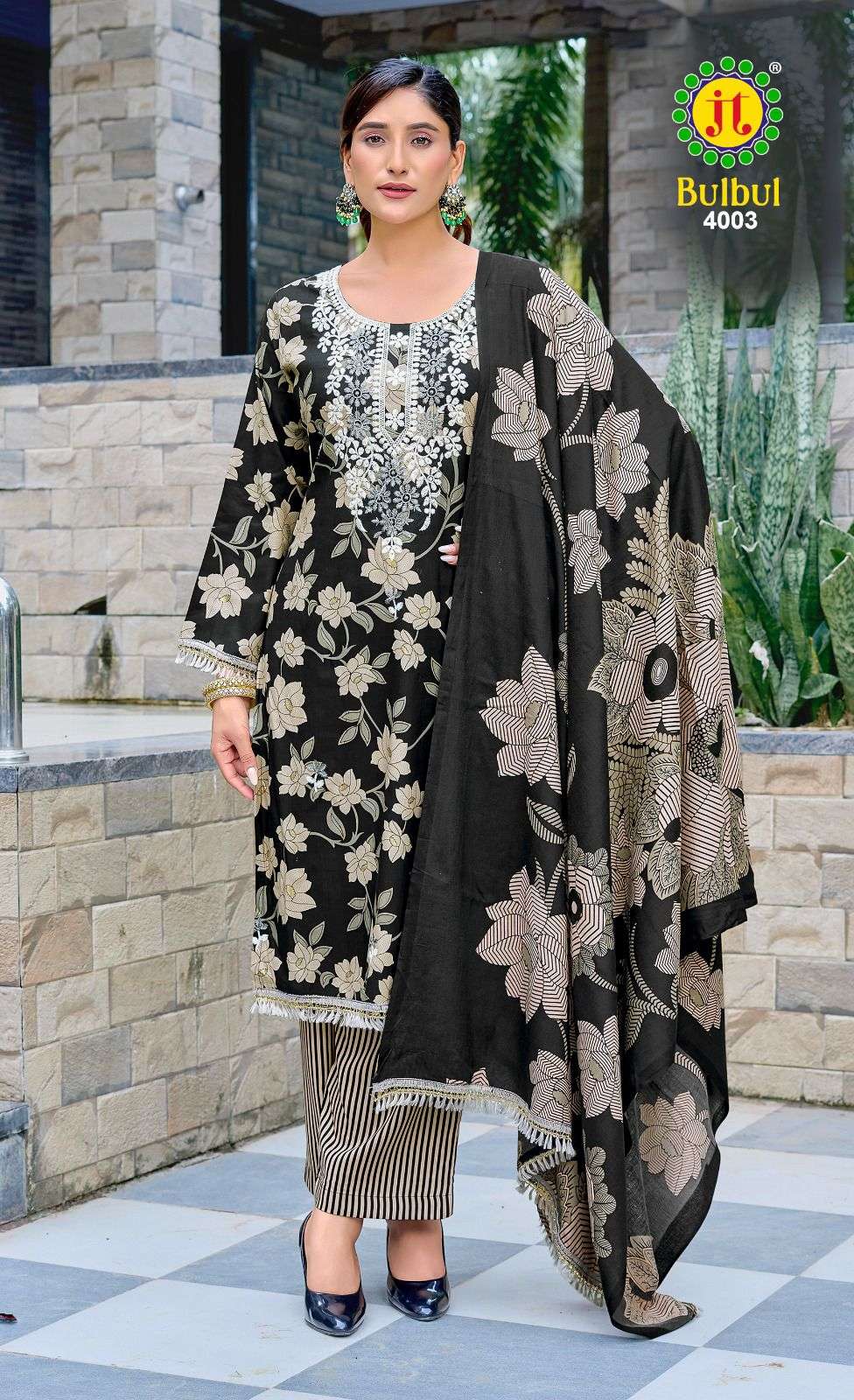 JT BULBUL VOL 4 RAYON PREMIUM WORKS LADIES SALWAR SUIT