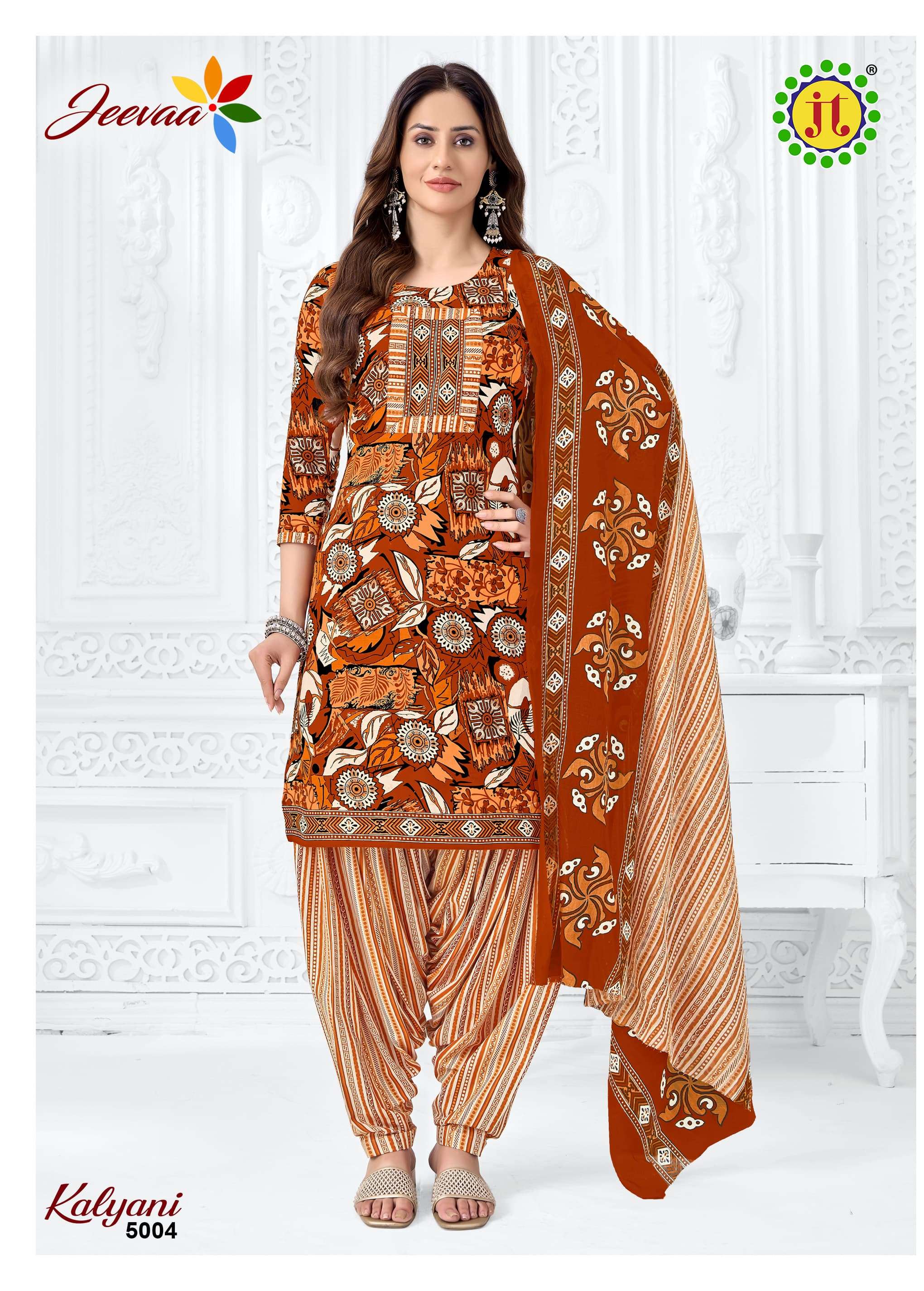 JT KALYANI VOL 5 COTTON READY MADE PATIYALA SUIT