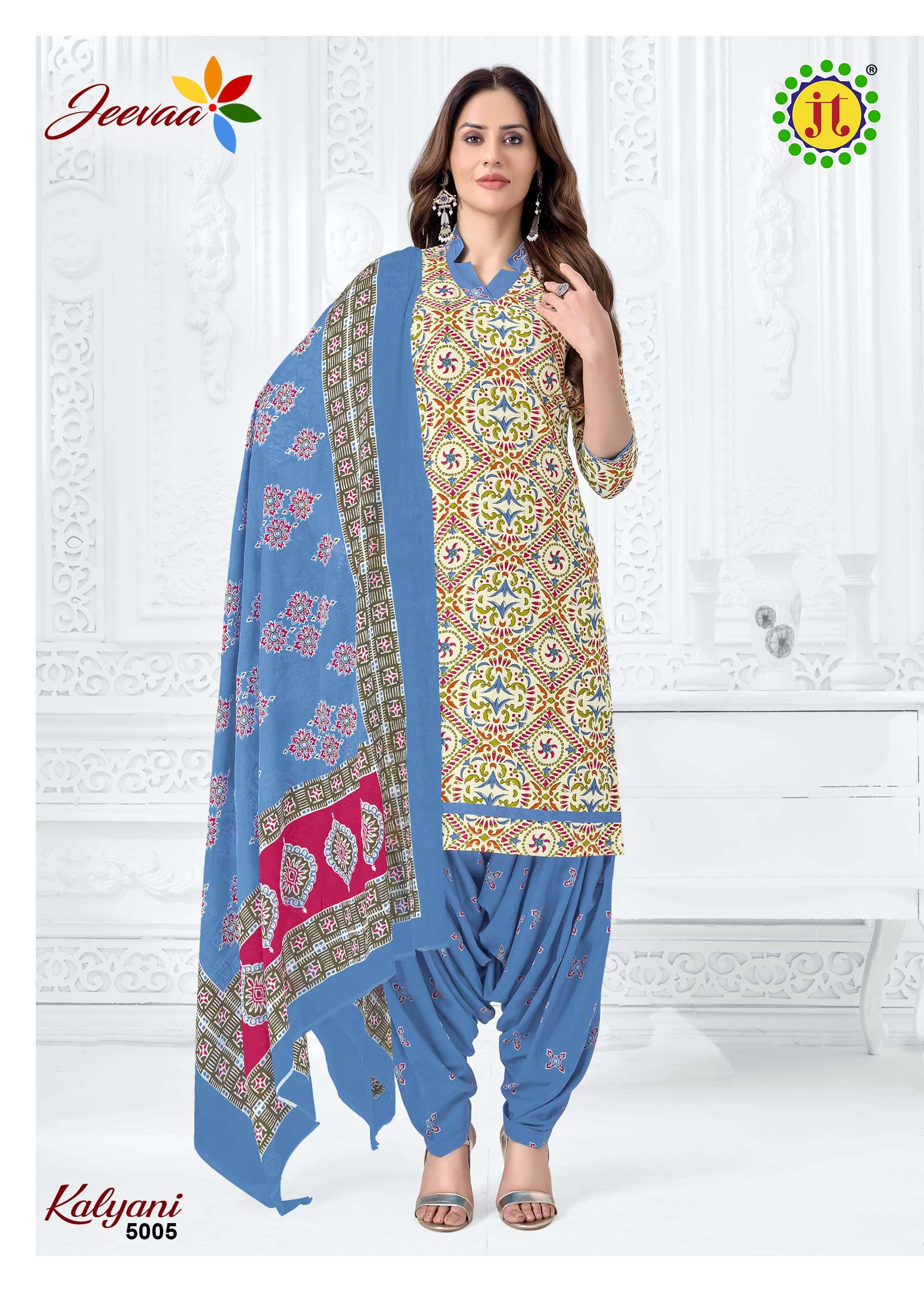 JT KALYANI VOL 5 COTTON READY MADE PATIYALA SUIT