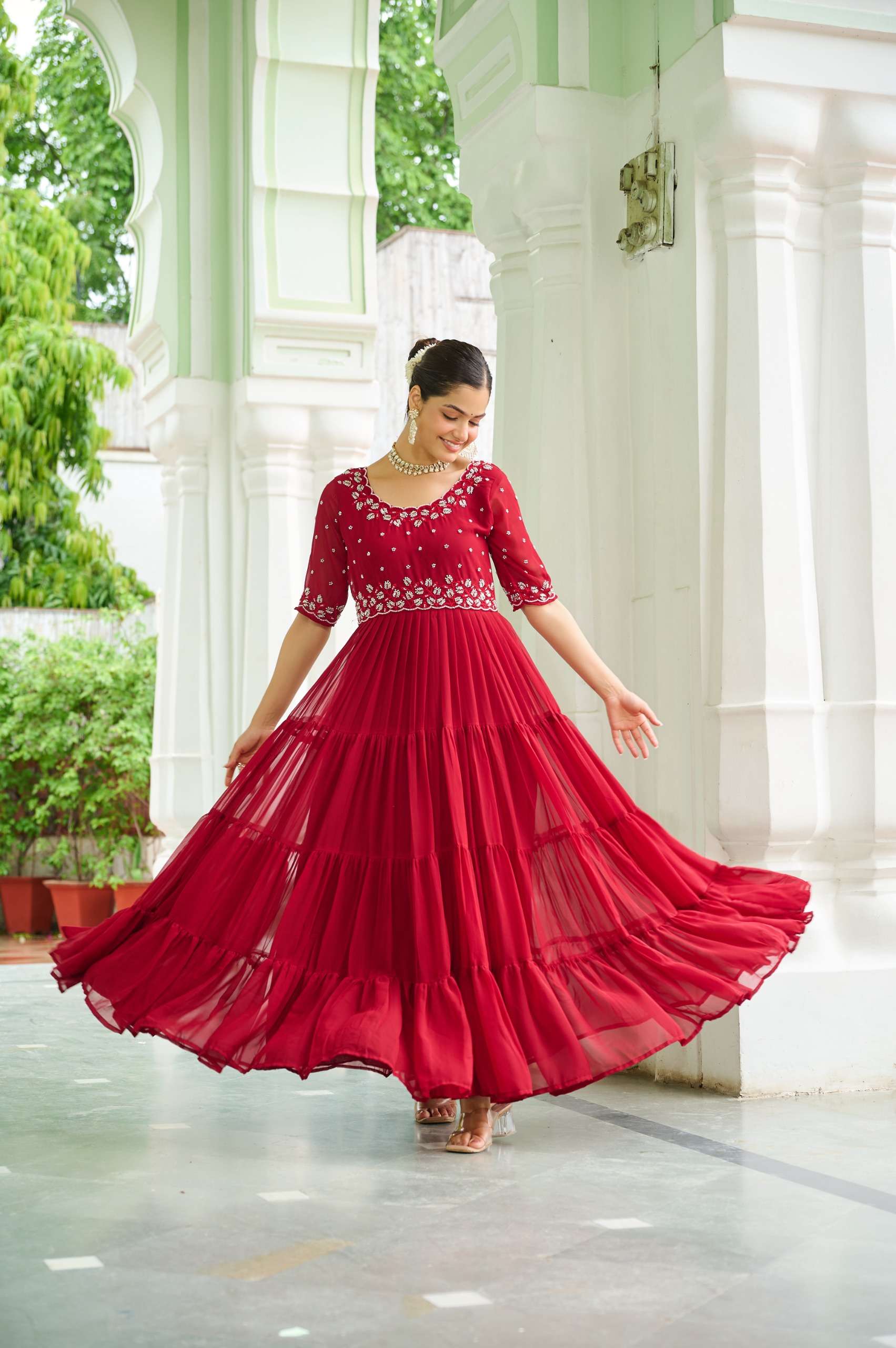 KA 1112 VOL 2 GEORGETTE PREETY LOOK DESIGNER LADIES GOWN