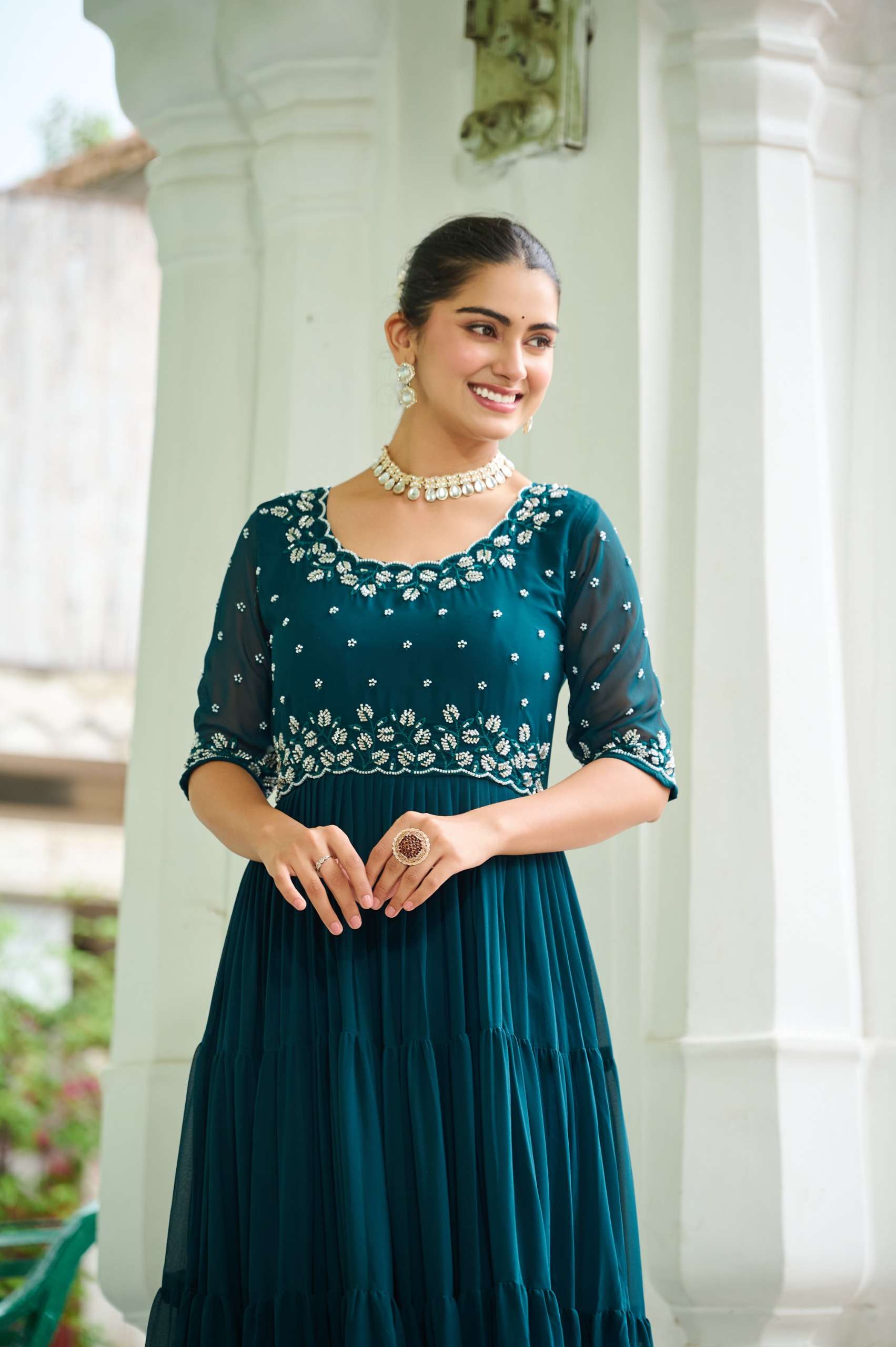 KA 1112 VOL 2 GEORGETTE PREETY LOOK DESIGNER LADIES GOWN