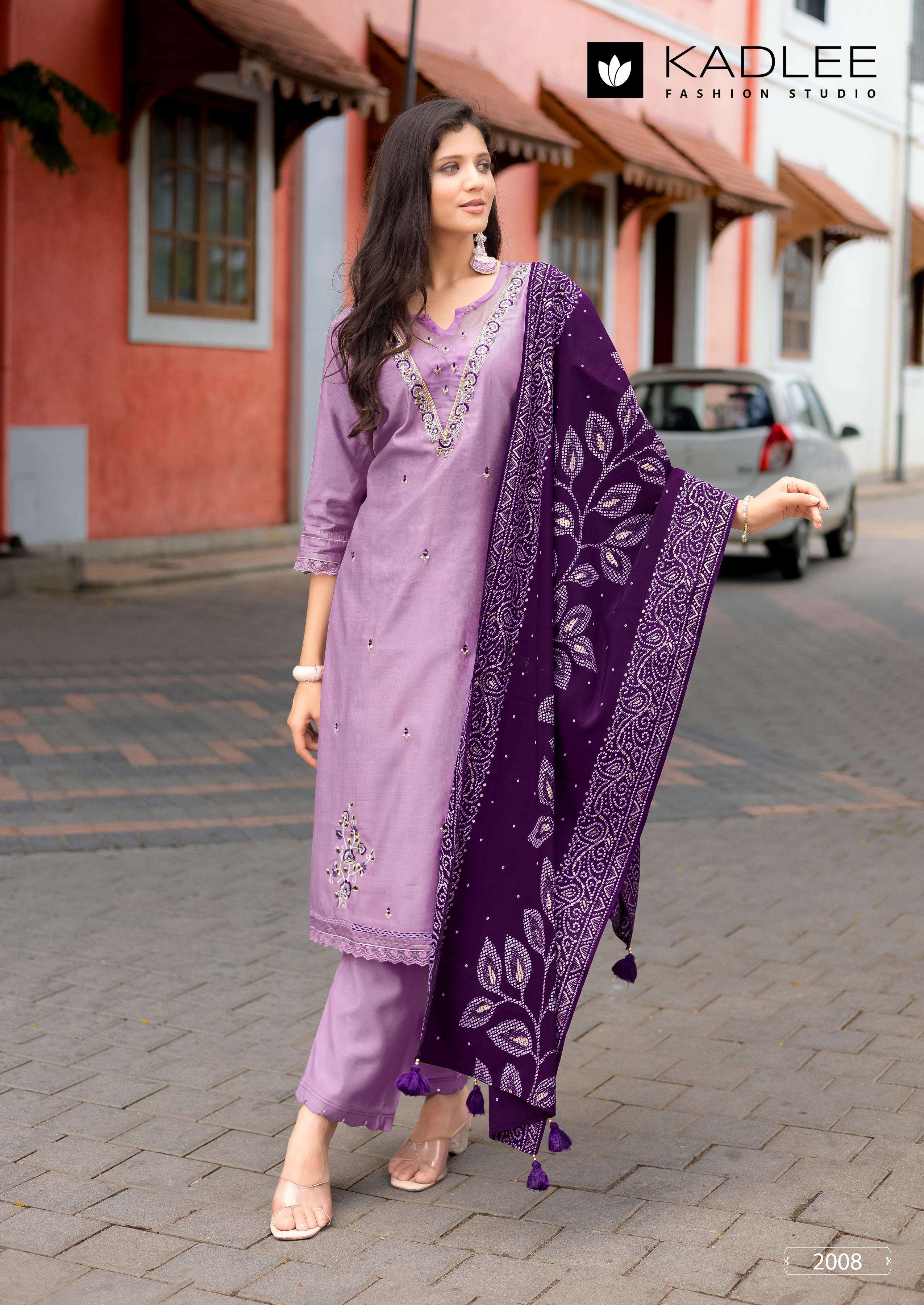 KADLEE FASHION SAHIYAR VOL 2 VISCOSE DESIGNER WORKS LADIES KURTI COMBO SET 