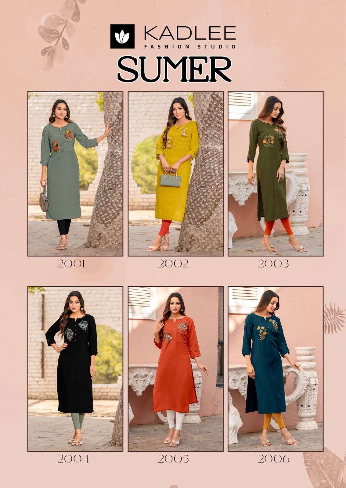 KADLEE FASHION SUMER RAYON FANCY HAND WORKS LADIES KURTI 