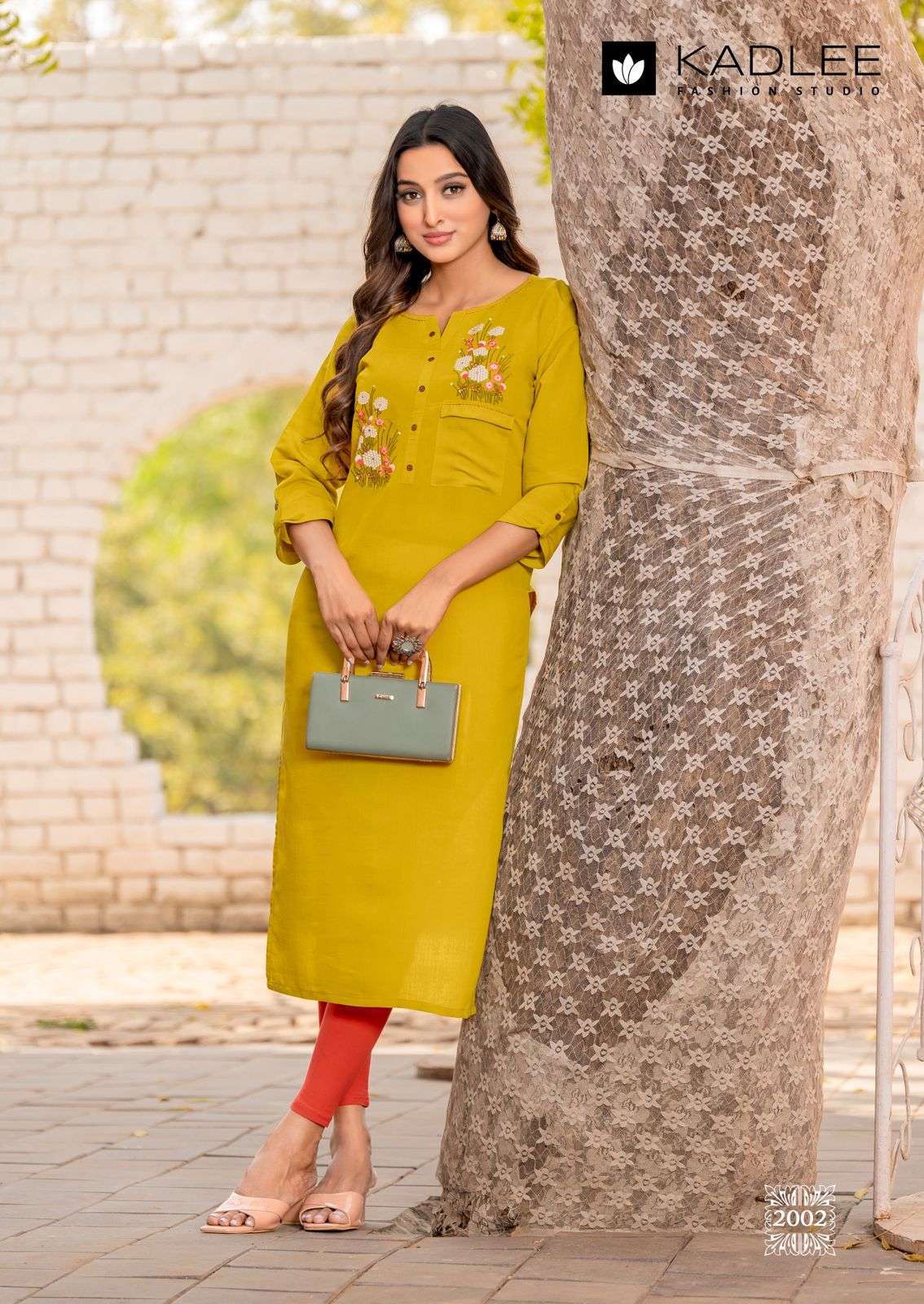 KADLEE FASHION SUMER RAYON FANCY HAND WORKS LADIES KURTI 