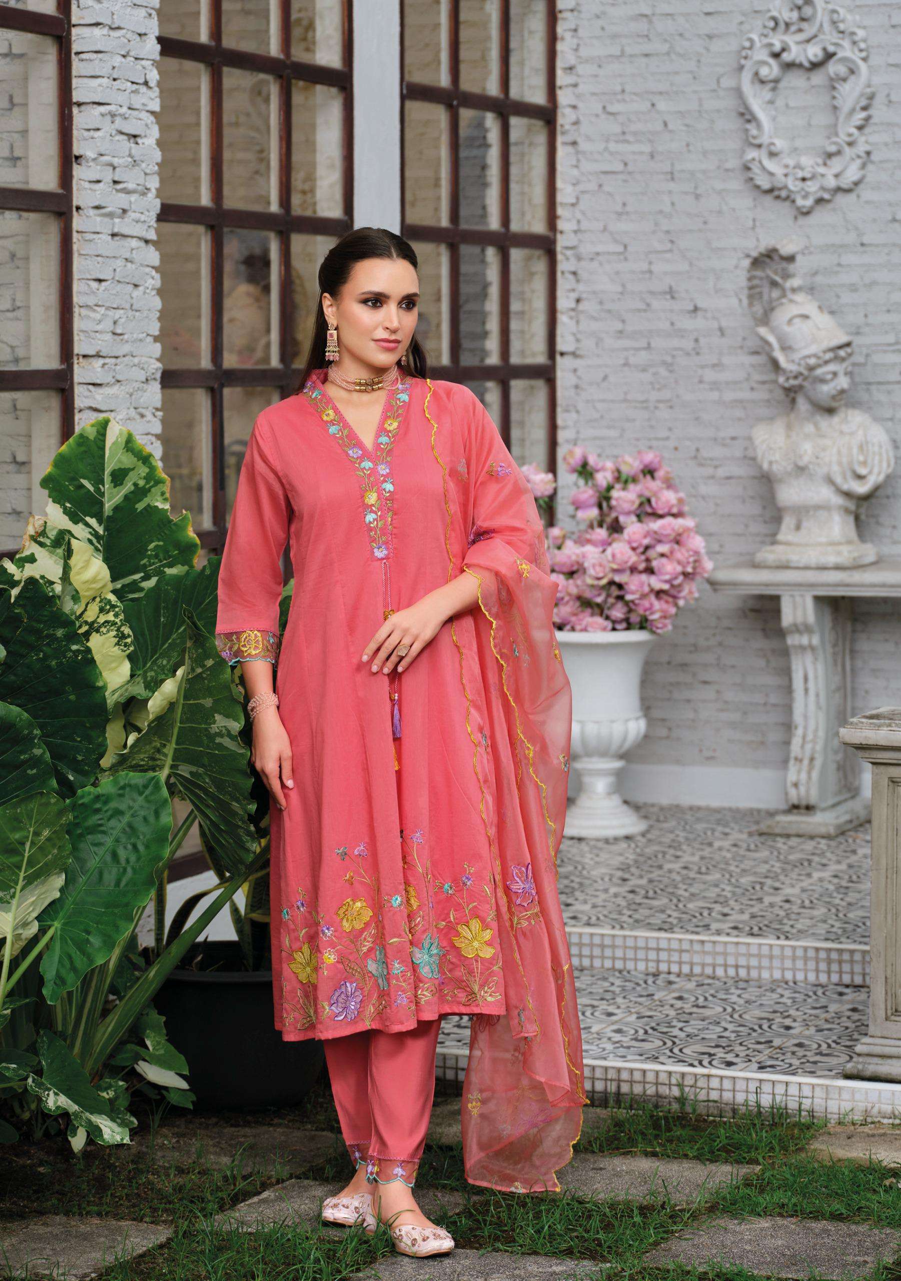 KAILEE FASHION SATRANGI VISCOSE BEAUTIFUL DESIGNER LOOK READY MADE LADIES SUIT