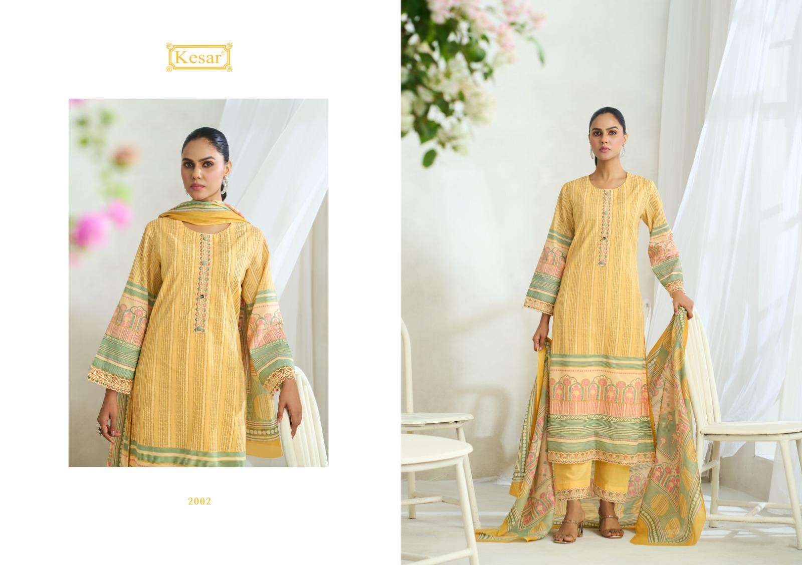 KESAR IBADAT COTTON PRINTED WITH FANCY EMBROIDERY WORK LADIES SUIT