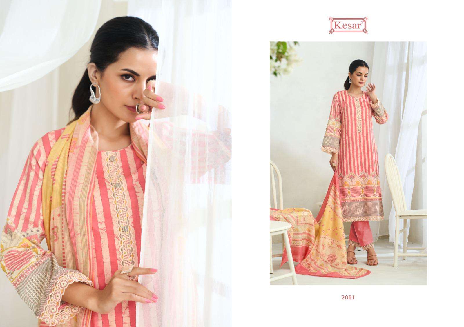 KESAR IBADAT COTTON PRINTED WITH FANCY EMBROIDERY WORK LADIES SUIT