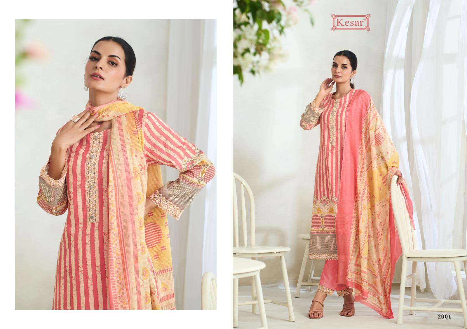 KESAR IBADAT COTTON PRINTED WITH FANCY EMBROIDERY WORK LADIES SUIT