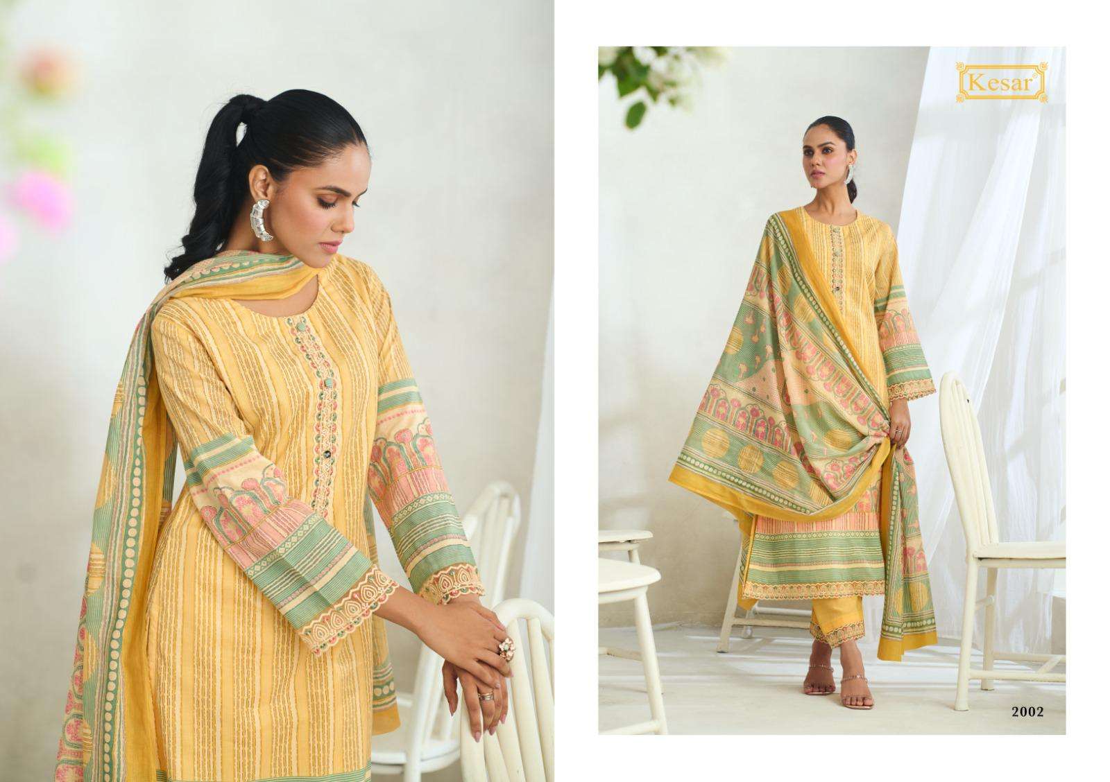 KESAR IBADAT COTTON PRINTED WITH FANCY EMBROIDERY WORK LADIES SUIT