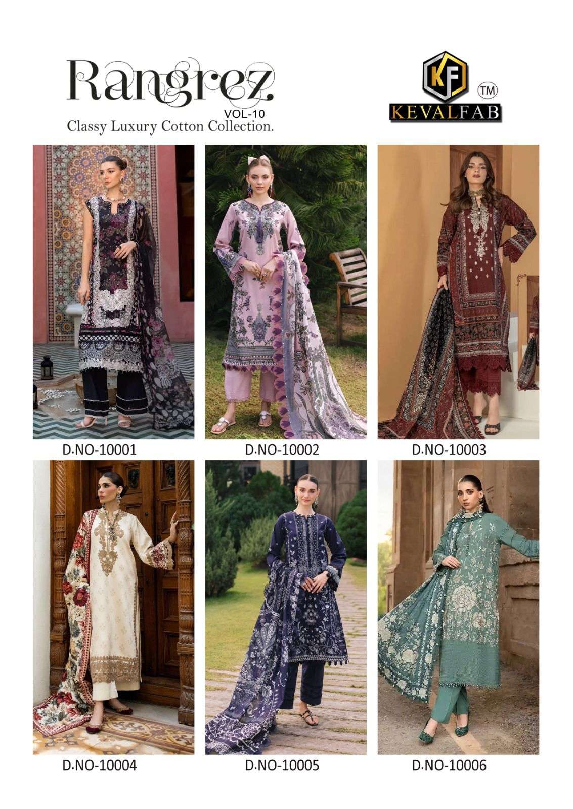 KEVAL FAB RANGREZ VOL 10 COTTON DIGITAL PRINT SALWAR SUIT