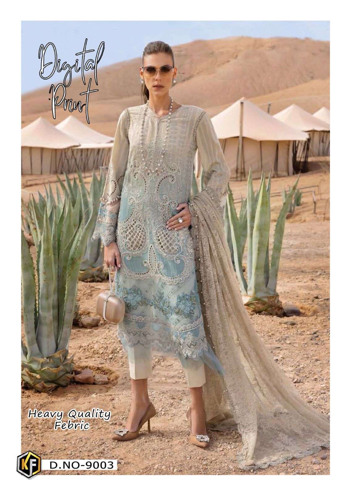 KEVAL FAB SOHA NAZIR VOL 9 COTTON DIGITAL KARACHI PRINTS SUIT