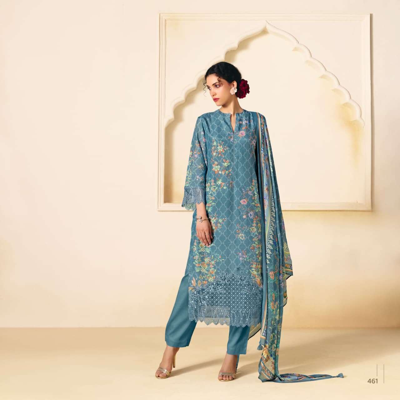 KIMORA SOHNI ZARA VOL 39 MUSLIN DIGITAL PRINT WITH EMBROIDERY DESIGNER WORK SUIT