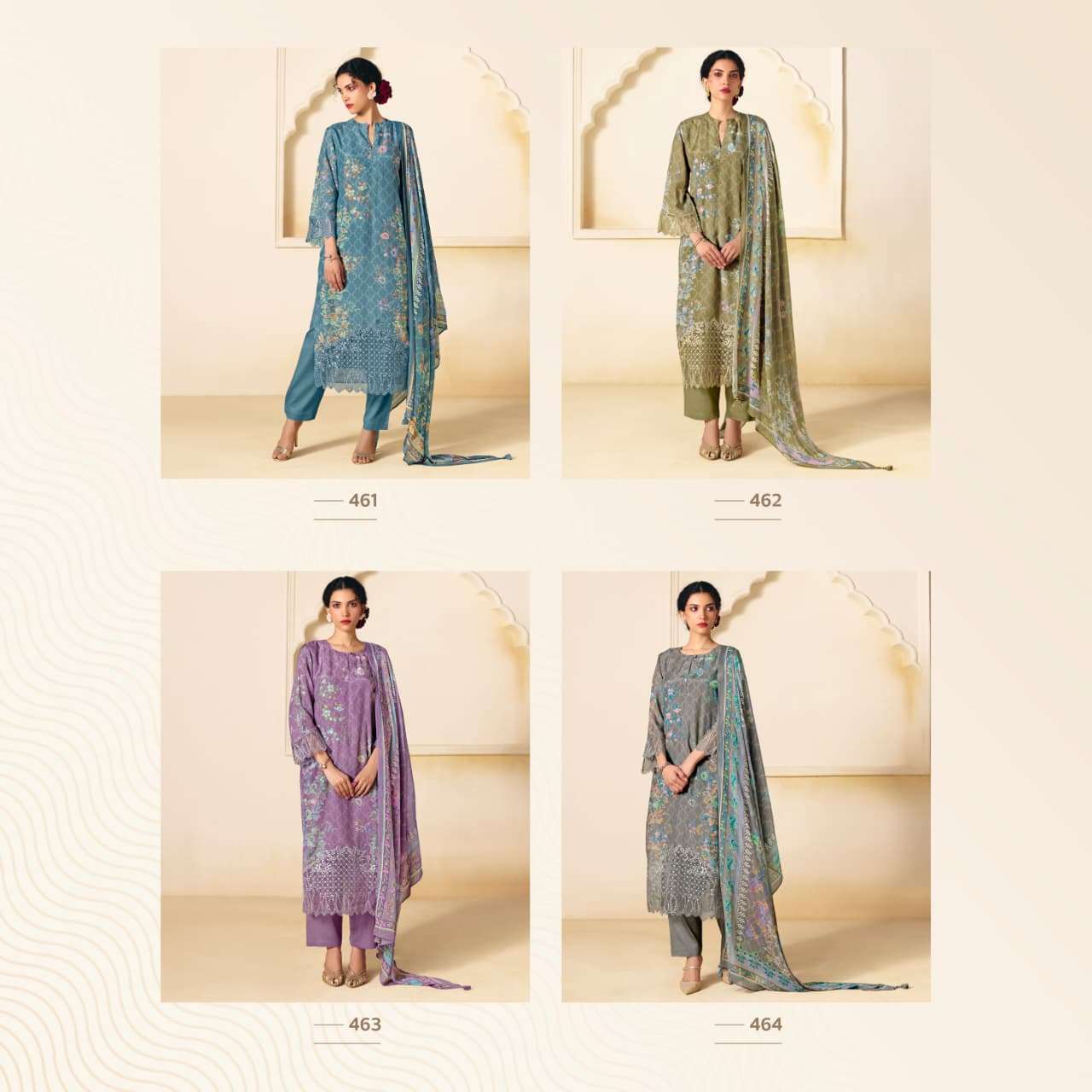 KIMORA SOHNI ZARA VOL 39 MUSLIN DIGITAL PRINT WITH EMBROIDERY DESIGNER WORK SUIT