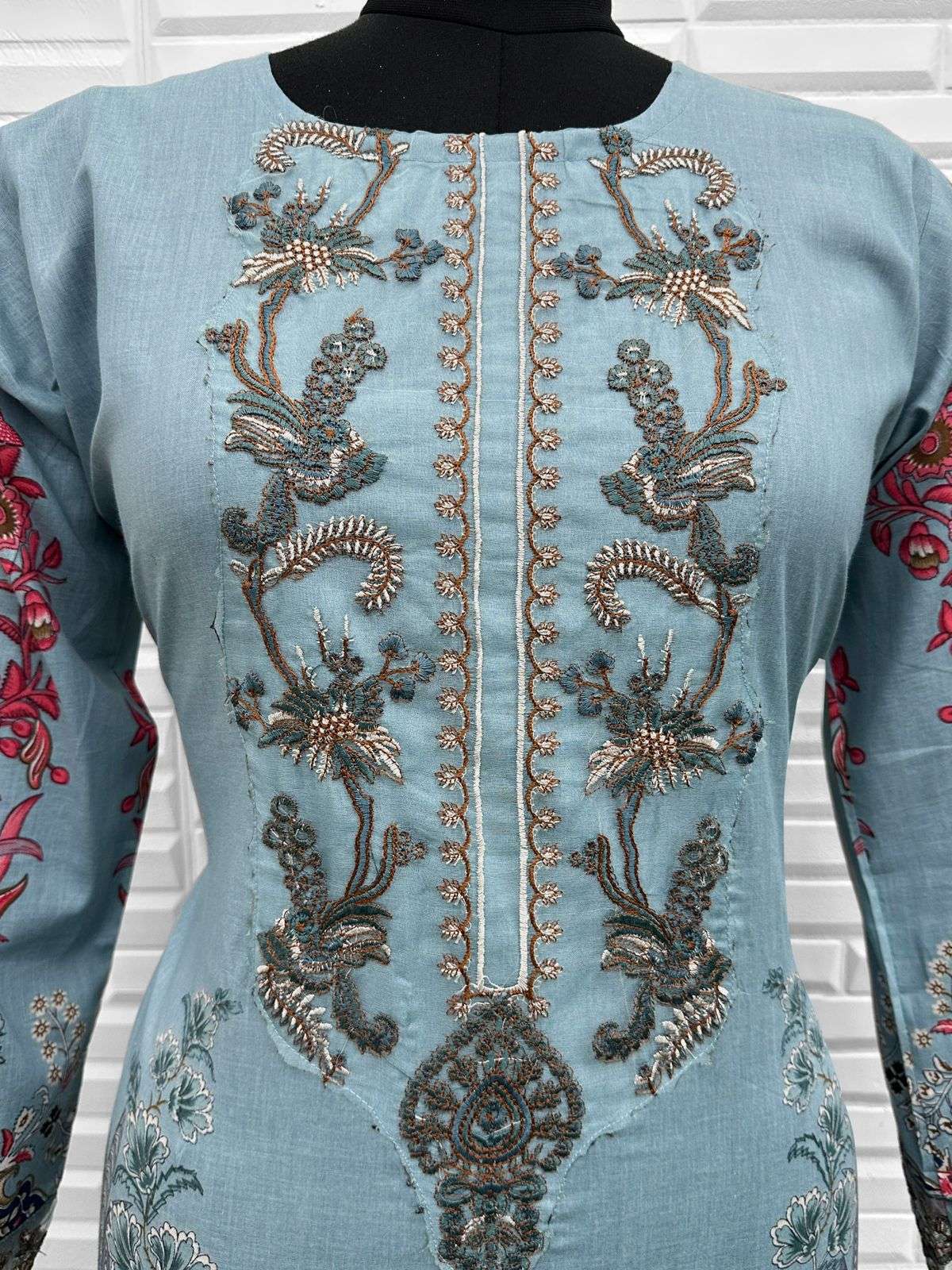 KIRDAR D NO 105 COTTON FANCY WORK READY MADE SUIT