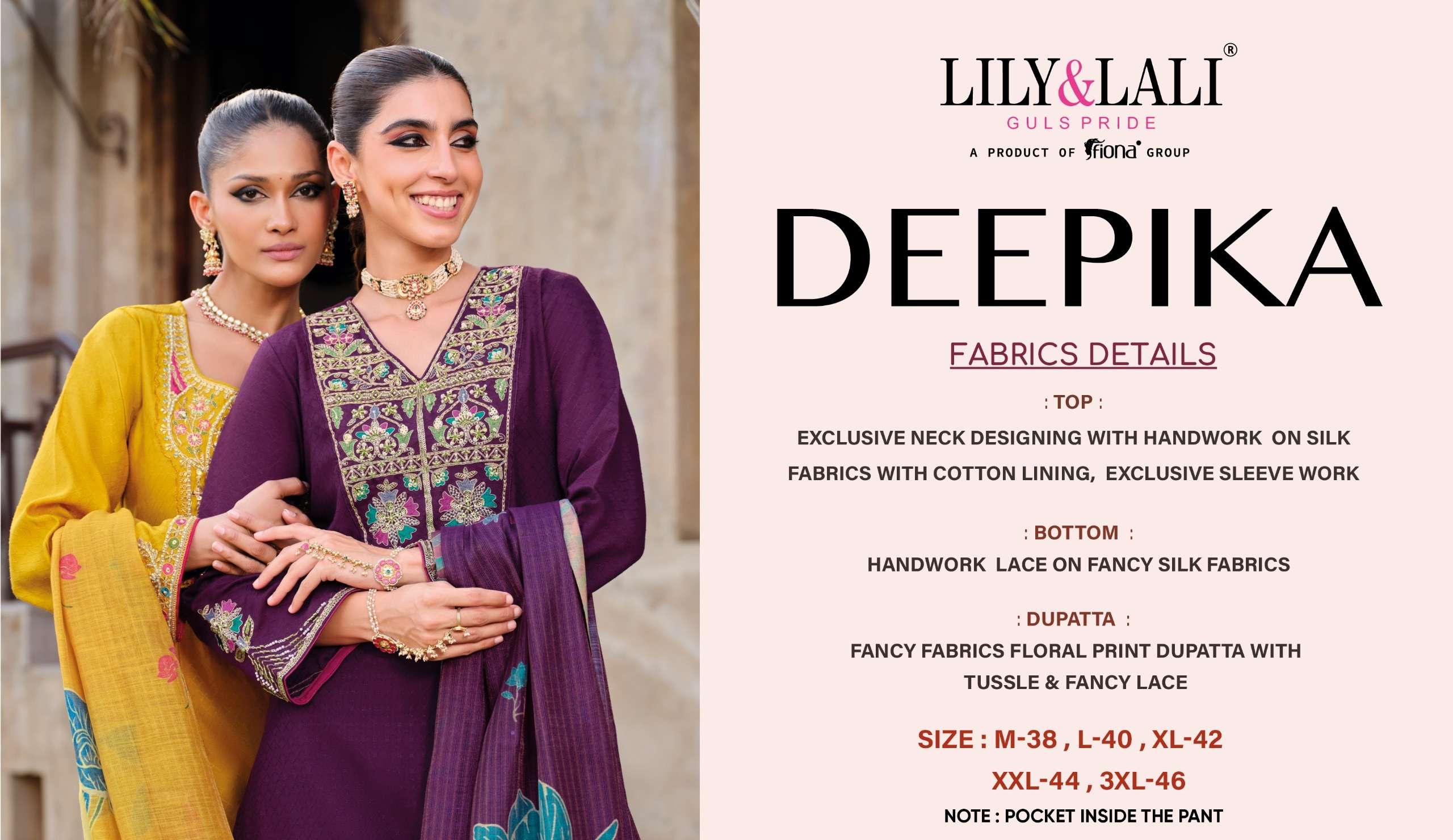 LILY AND LALI DEEPIKA SILK BEAUTIFUL EMBROIDERY DESIGNER READY MADE LADIES SUITS 
