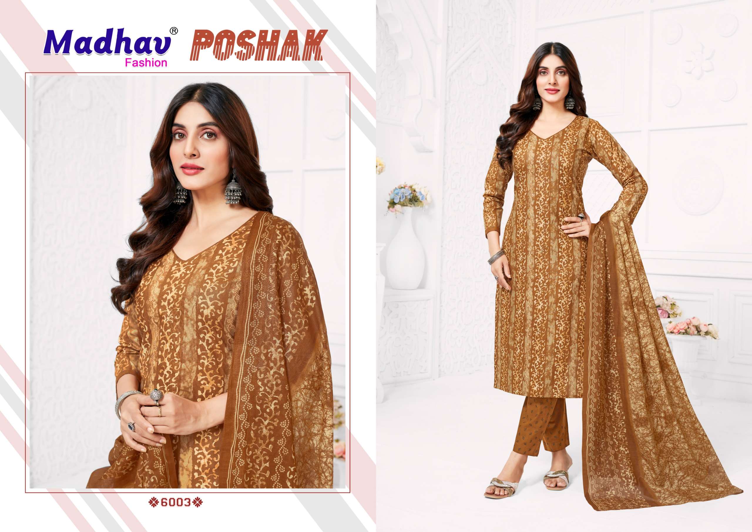 MADHAV FASHION POSHAK VOL 6 COTTON PRINTED SALWAR SUIT
