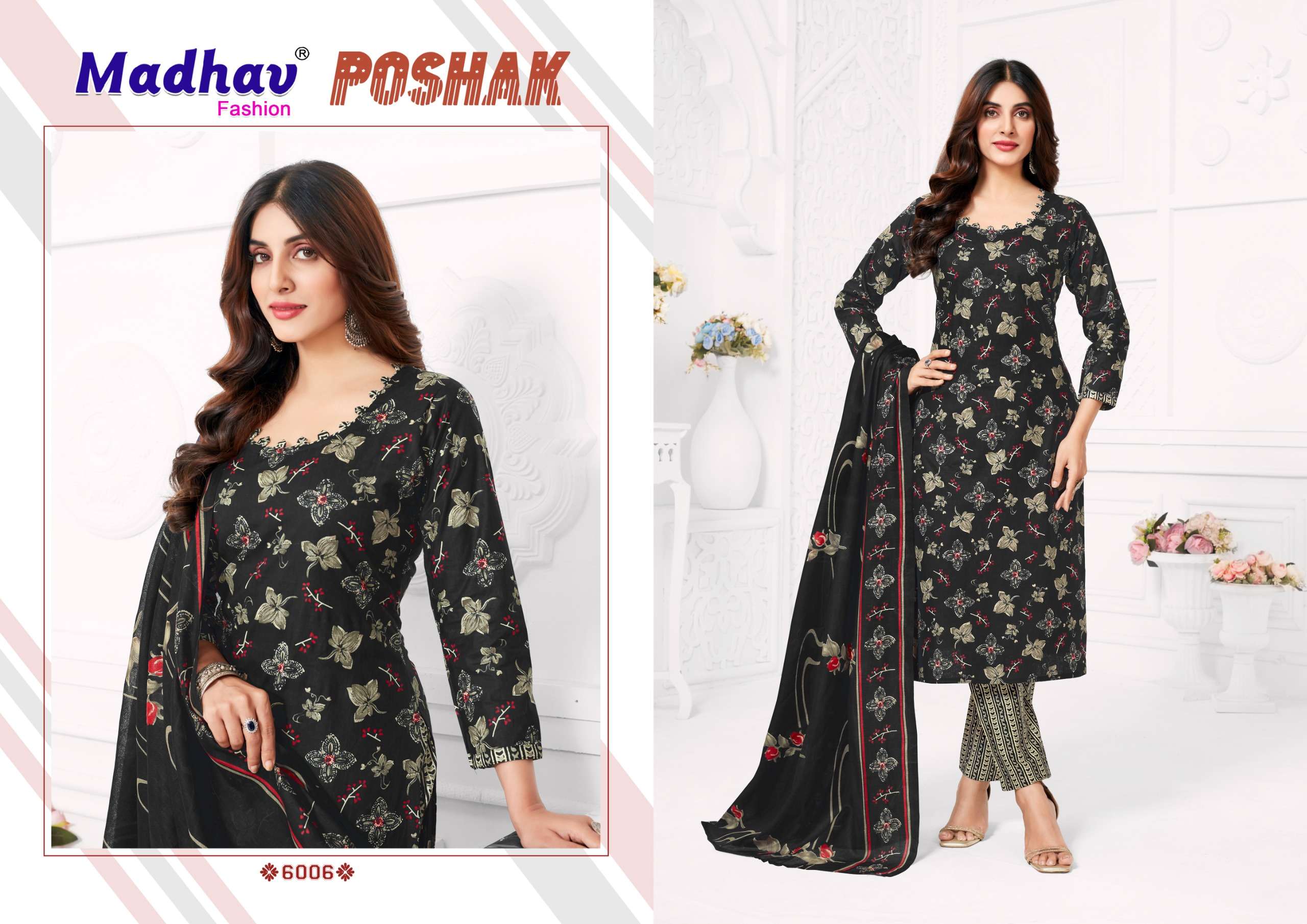 MADHAV FASHION POSHAK VOL 6 COTTON PRINTED SALWAR SUIT