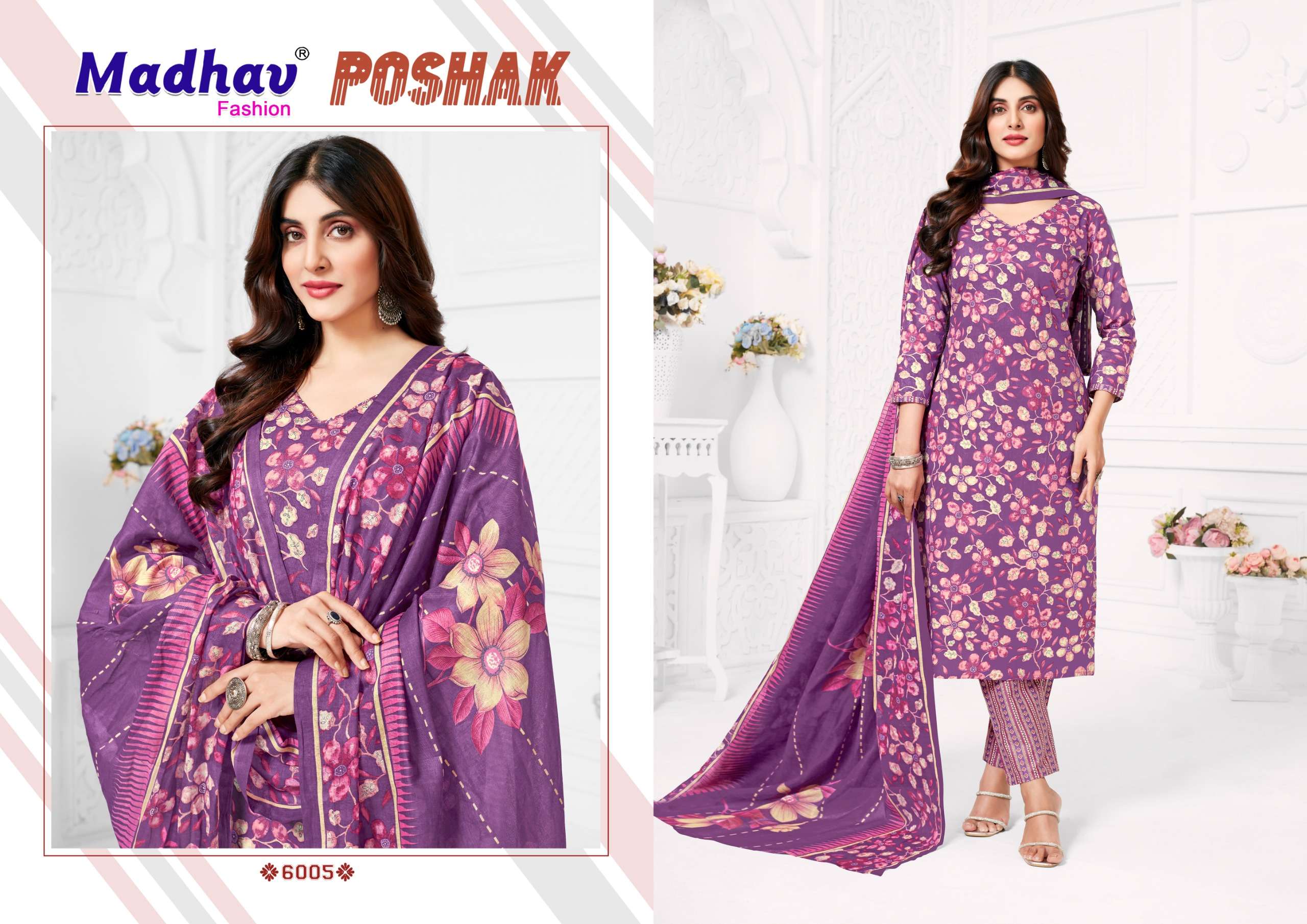 MADHAV FASHION POSHAK VOL 6 COTTON PRINTED SALWAR SUIT