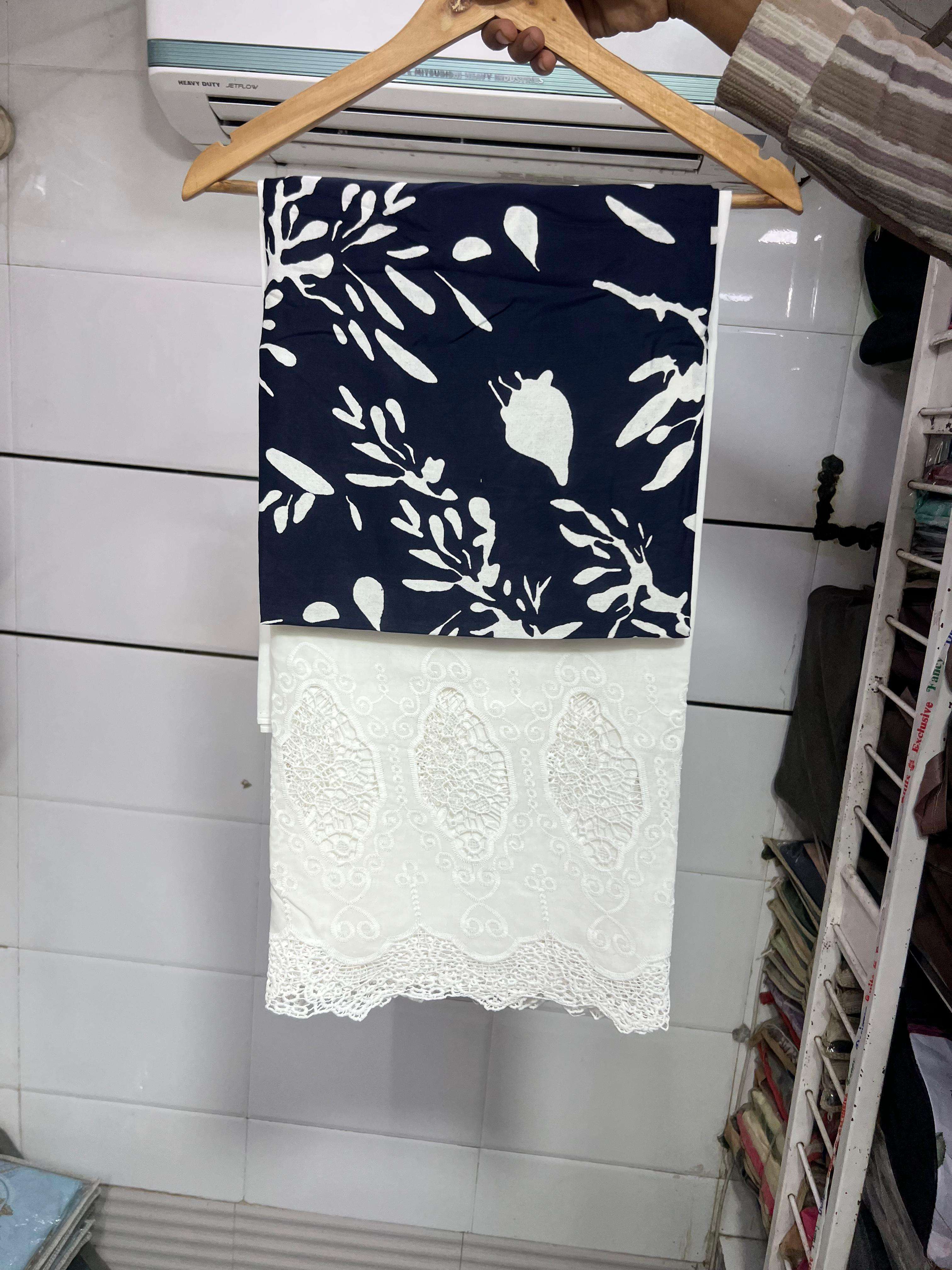 MF PREMIUM PAKISTANI COLLECTION COTTON DIGITAL PRINTS WITH FANCY WORK SALWAR KAMEEZ 