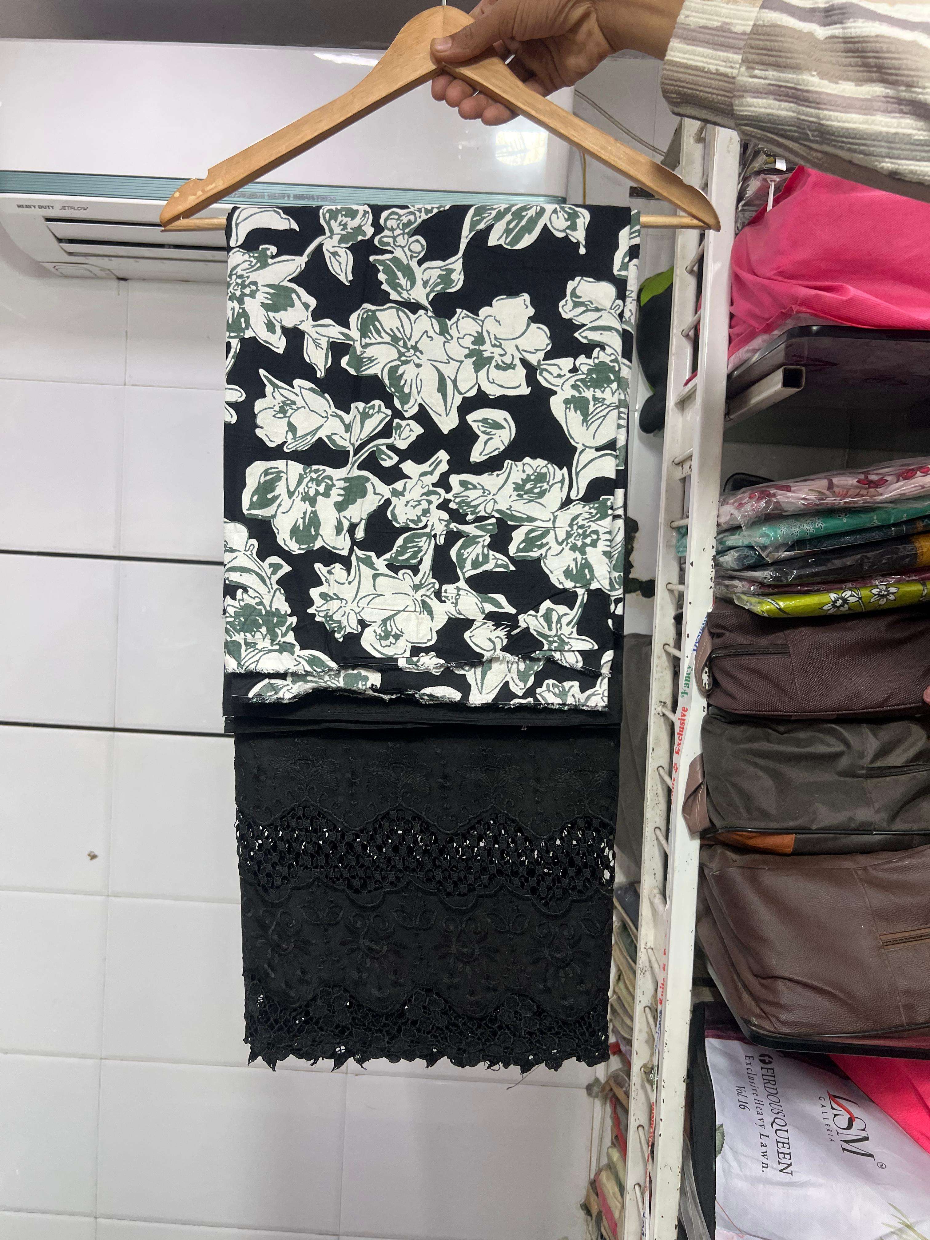 MF PREMIUM PAKISTANI COLLECTION COTTON DIGITAL PRINTS WITH FANCY WORK SALWAR KAMEEZ 