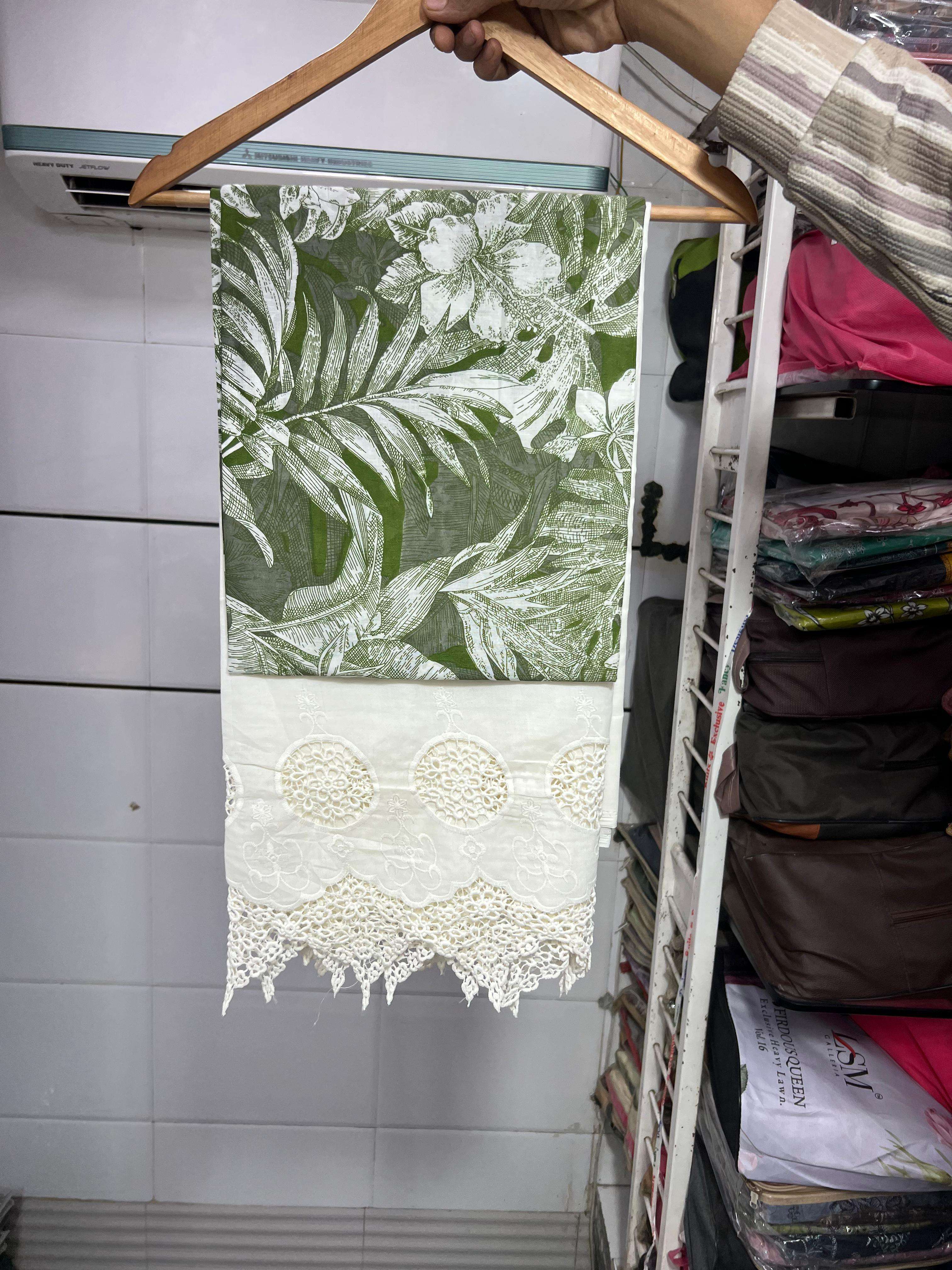 MF PREMIUM PAKISTANI COLLECTION COTTON DIGITAL PRINTS WITH FANCY WORK SALWAR KAMEEZ 