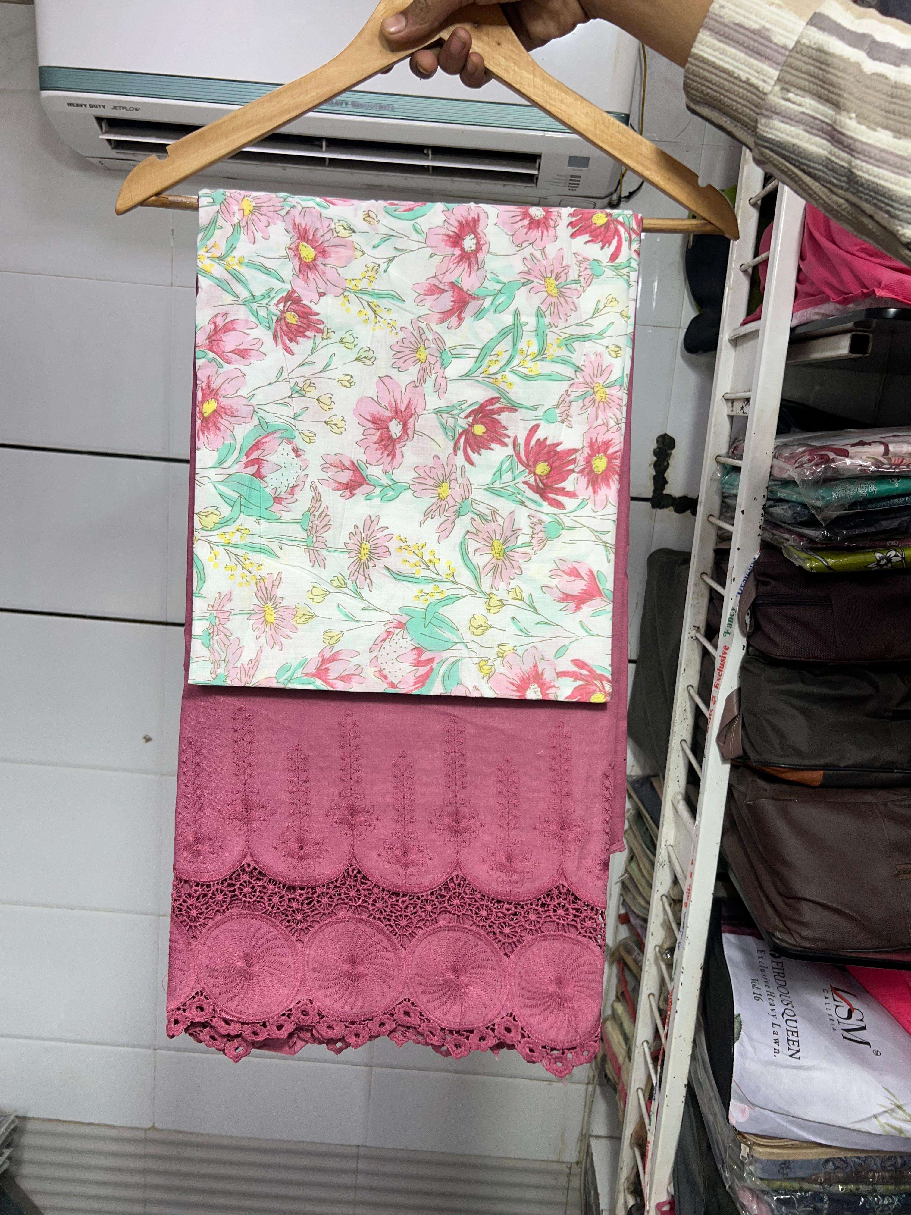 MF PREMIUM PAKISTANI COLLECTION COTTON DIGITAL PRINTS WITH FANCY WORK SALWAR KAMEEZ 