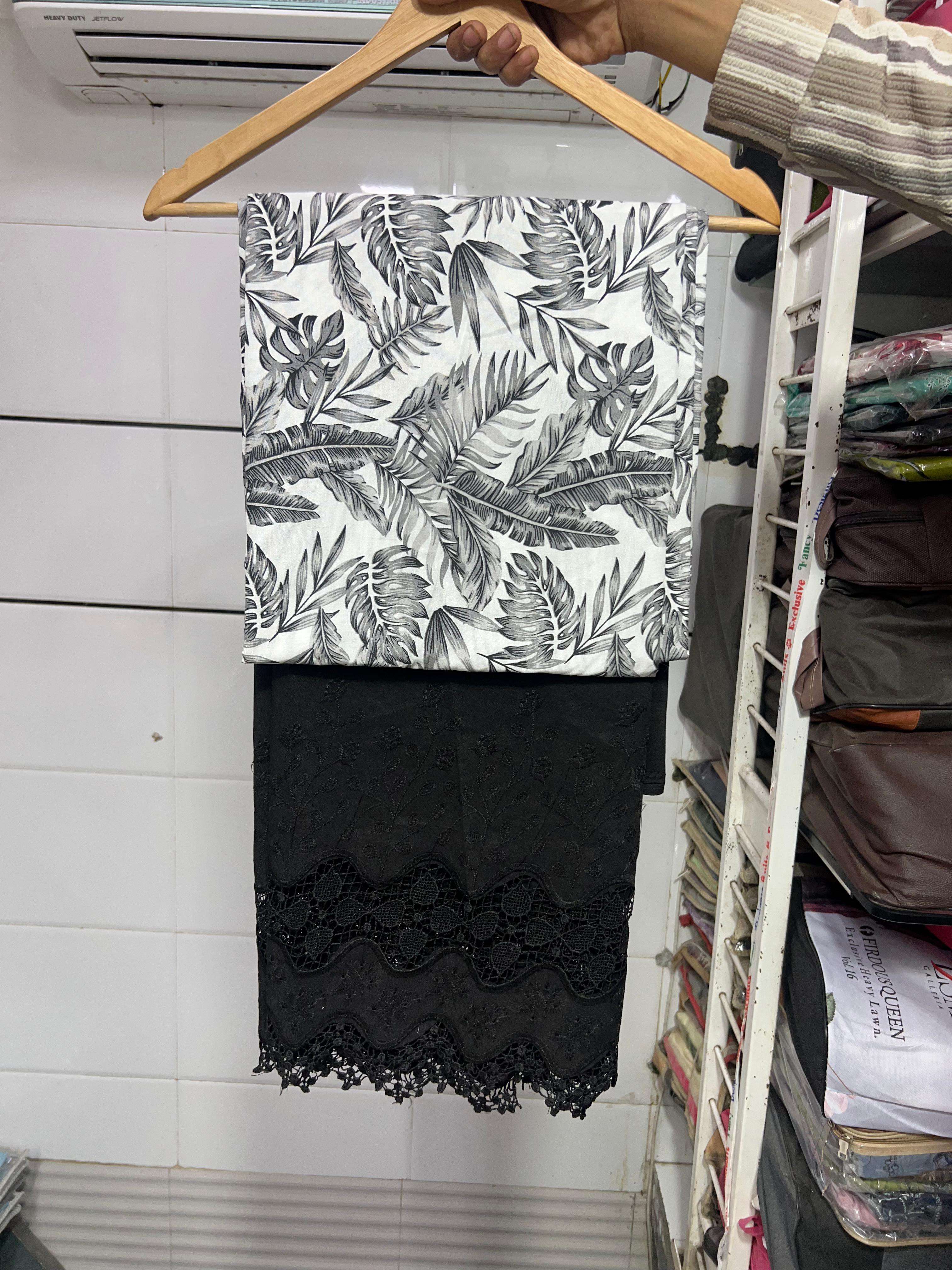 MF PREMIUM PAKISTANI COLLECTION COTTON DIGITAL PRINTS WITH FANCY WORK SALWAR KAMEEZ 