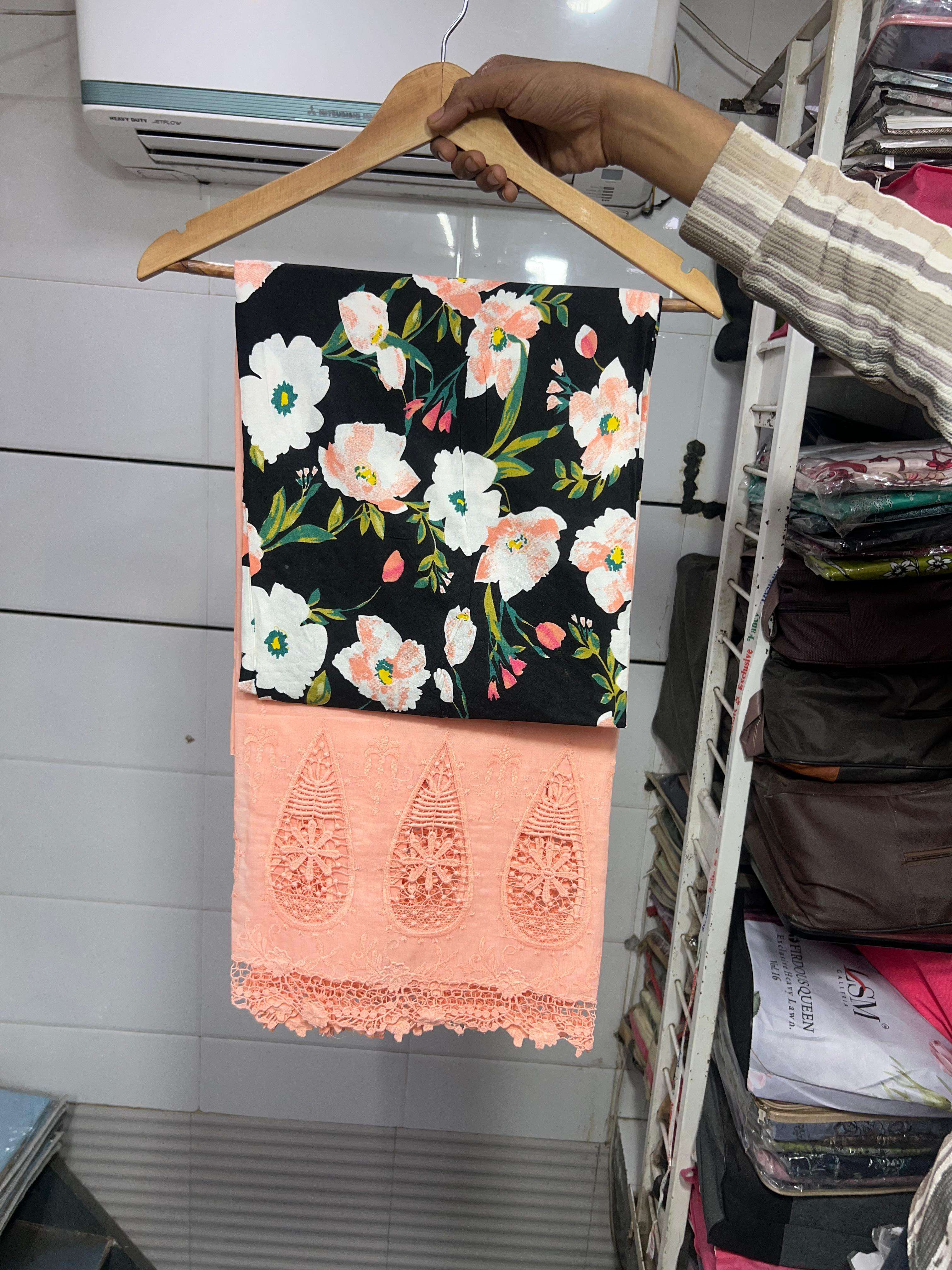 MF PREMIUM PAKISTANI COLLECTION COTTON DIGITAL PRINTS WITH FANCY WORK SALWAR KAMEEZ 
