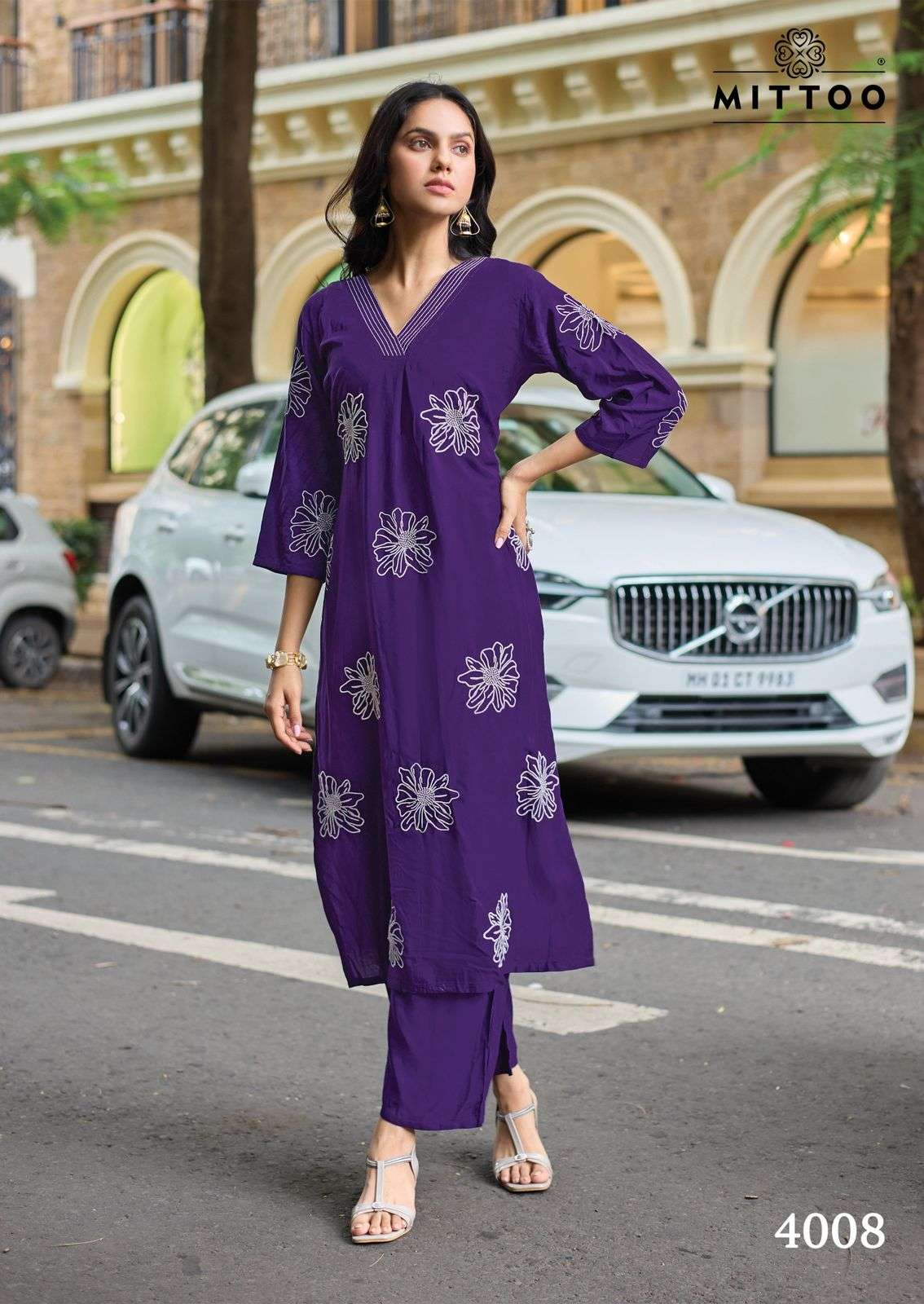 MITTOO ALBELLA VOL 2 RAYON FANCY WORKS LADIES KURTI WITH BOTTOM PAIR 