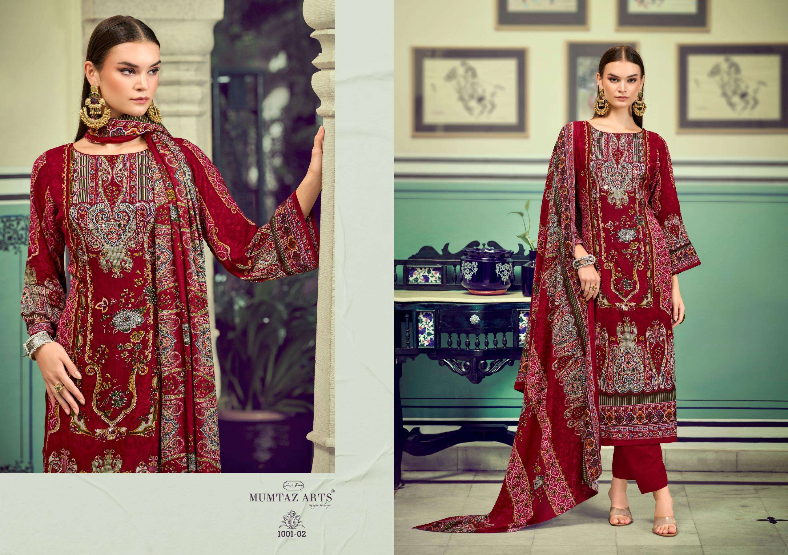 MUMTAZ ARTS SABYASACHI AAYAT VOL 1 VISCOSE DIGITAL PRINT WITH FANCY WORK SUIT