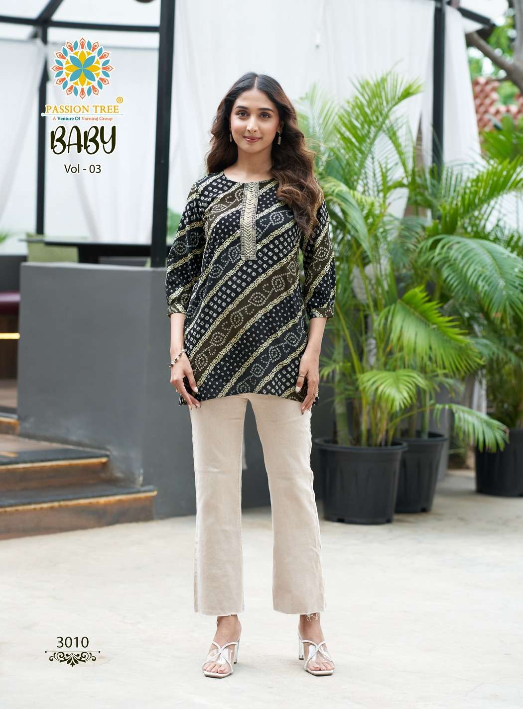 PASSION TREE BABY VOL 3 RAYON PRINT FANCY SHORT LADIES KURTI 