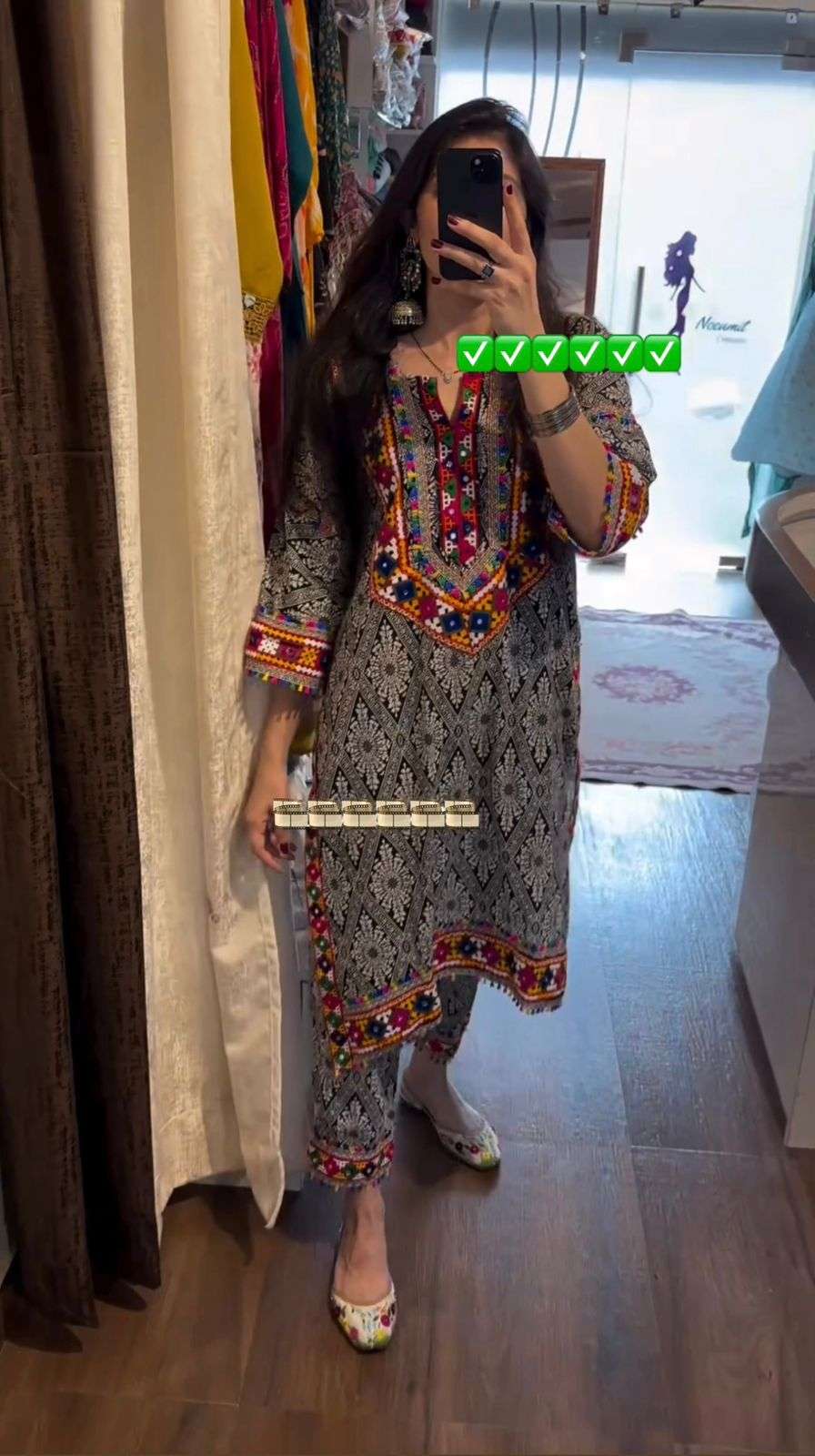 PD 1067 MUSLIN SILK DIGITAL PRINT WITH FANCY WORK KURTI WITH BOTTOM PAIR 