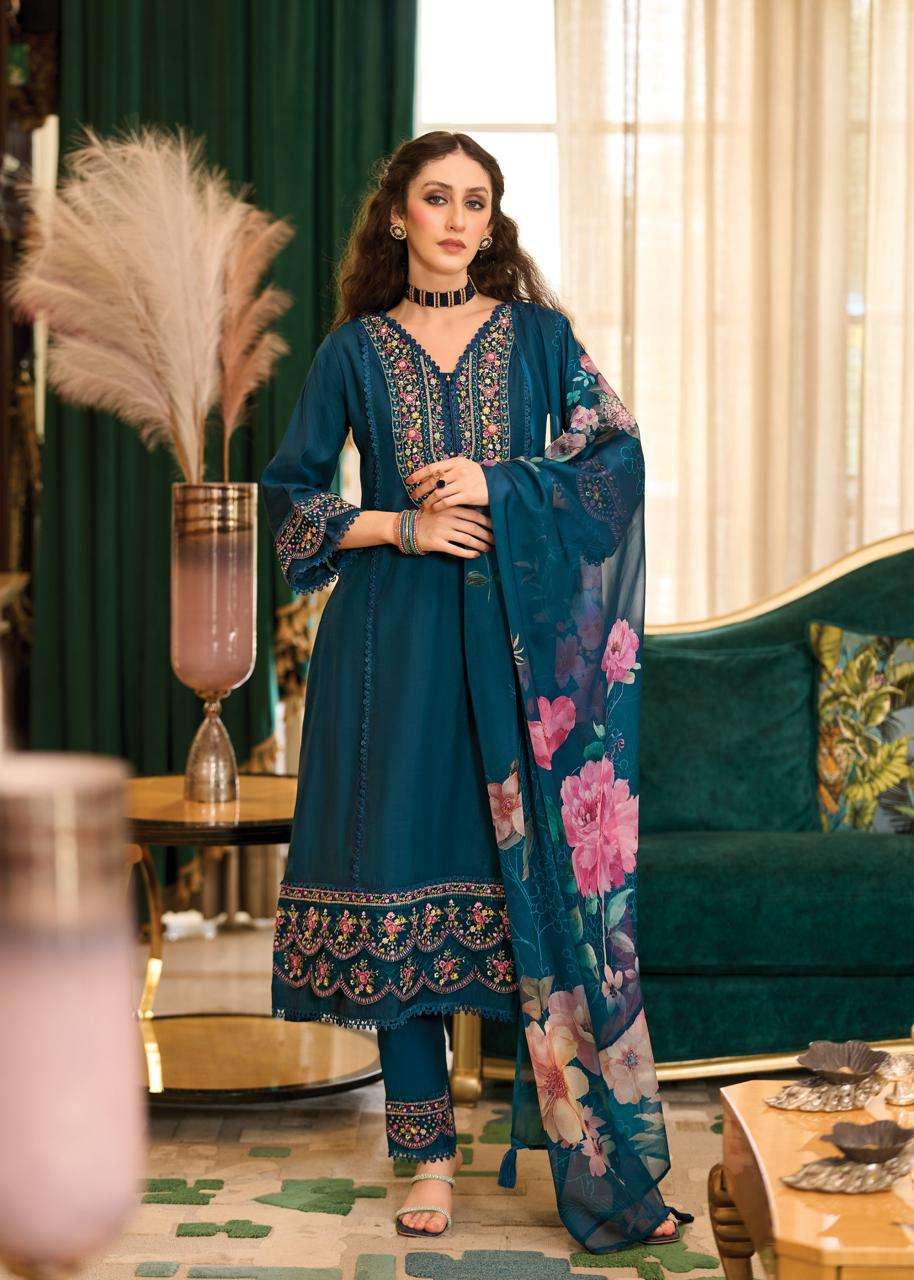 PRM INDIA AMORO SILK BEAUTIFUL DESIGNER LOOK READY MADE LADIES SUIT