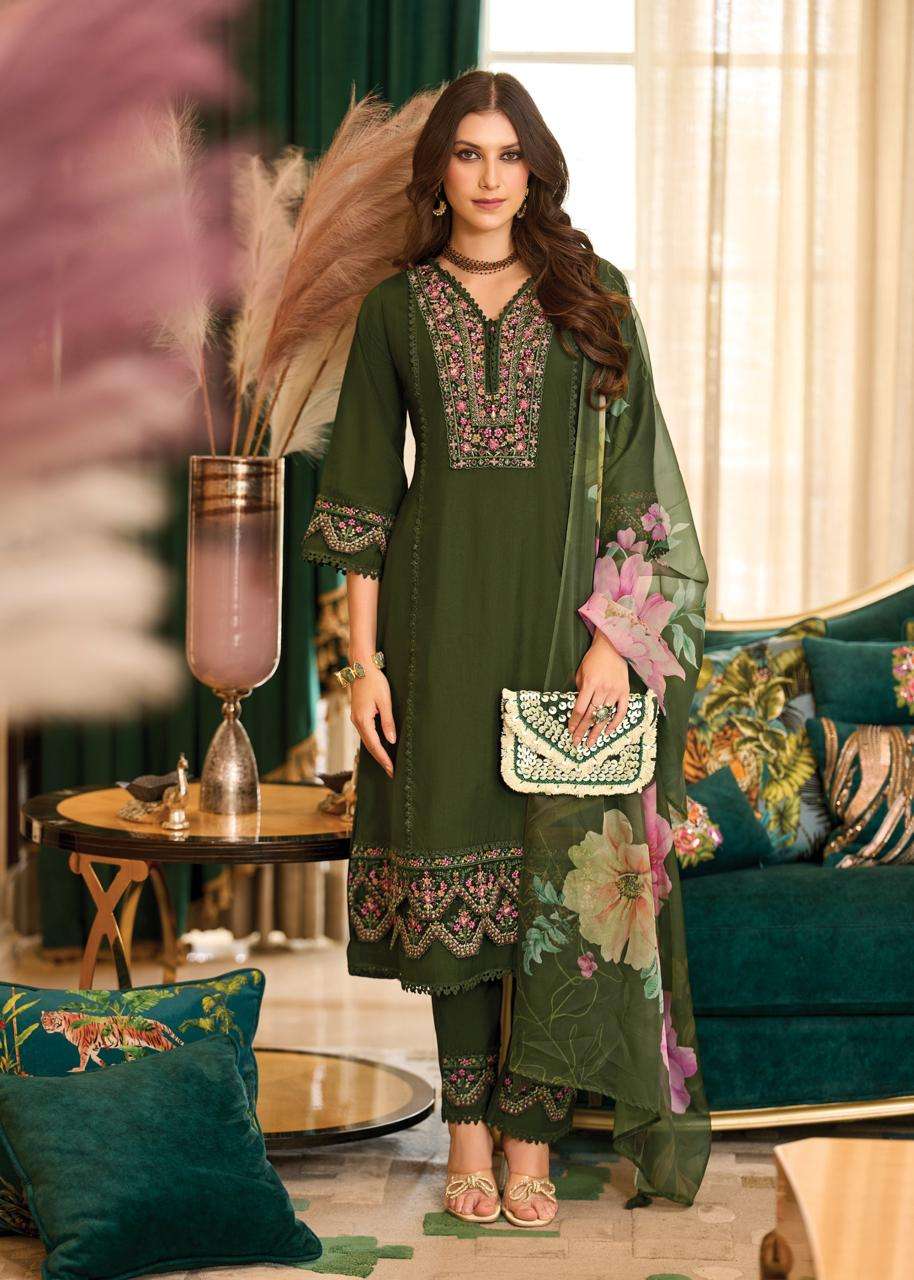 PRM INDIA AMORO SILK BEAUTIFUL DESIGNER LOOK READY MADE LADIES SUIT