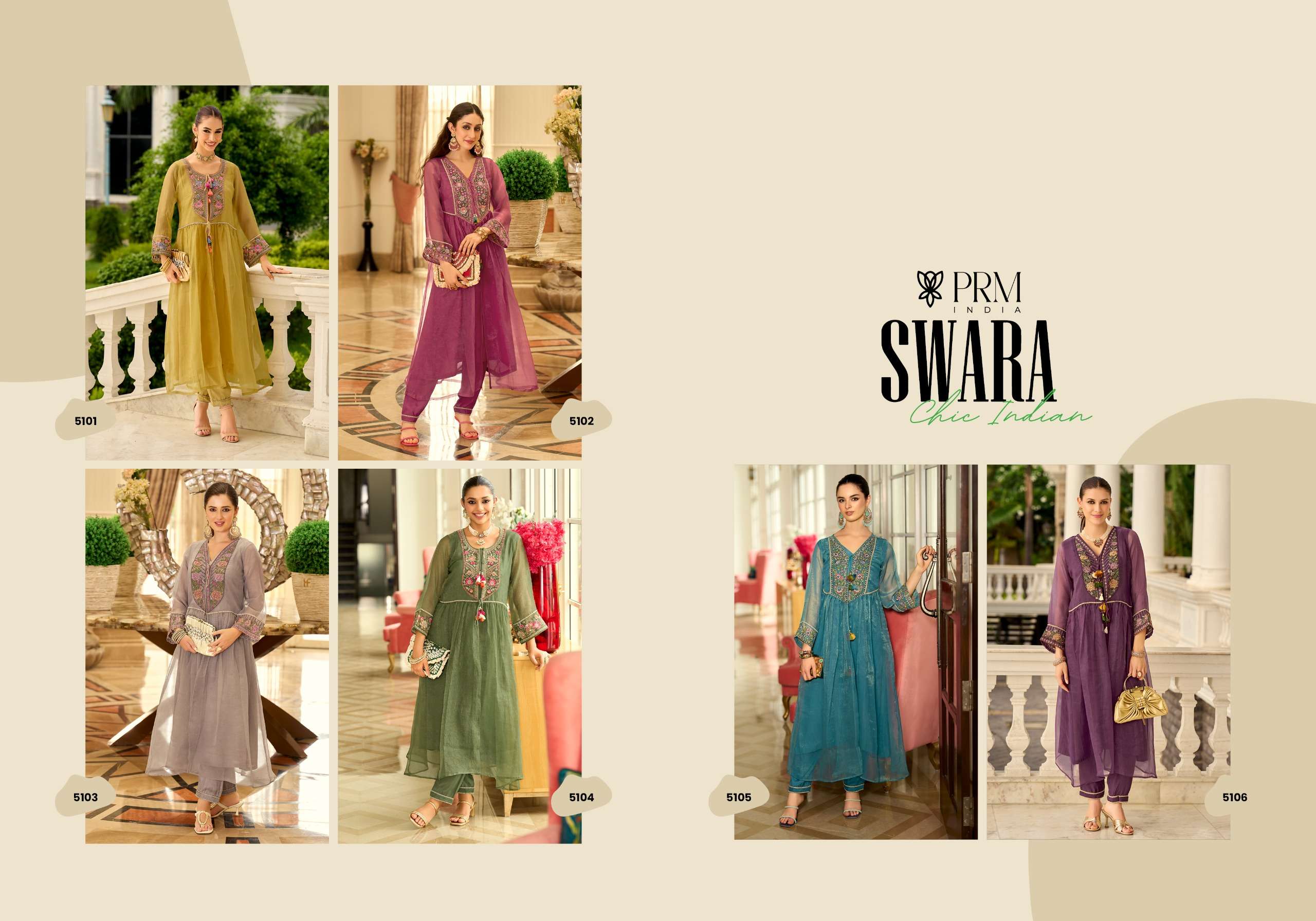 PRM INDIA SWARA ORGANZA BEAUTIFUL DESIGNER LOOK KURTI WITH PENT PAIR 