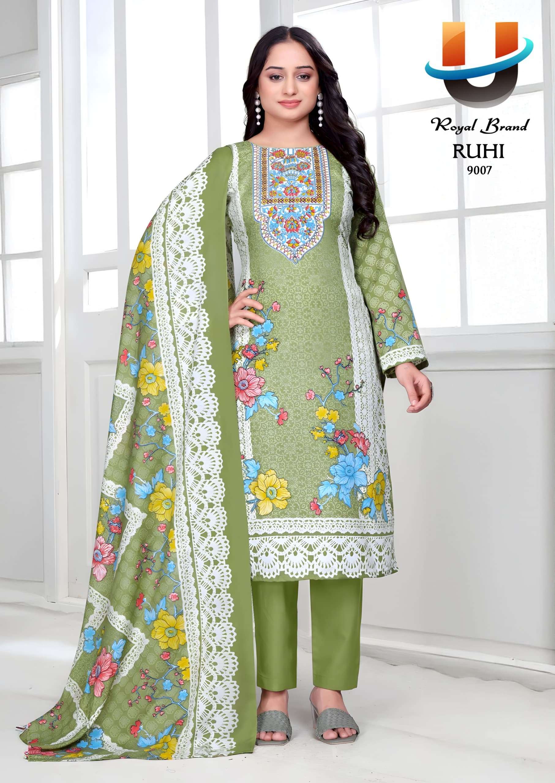 ROYAL BRAND RUHI VOL 9 COTTON DIGITAL PRINTS SALWAR SUIT