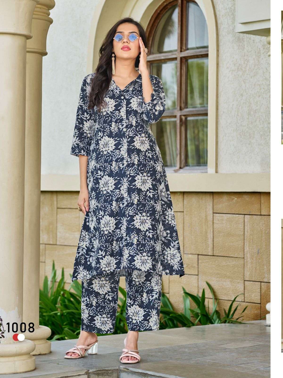 SANKHESWER IMPEX SUMMER COOL VOL 2 FANCY COLLAR PATTERN KURTI WITH BOTTOM PAIR 