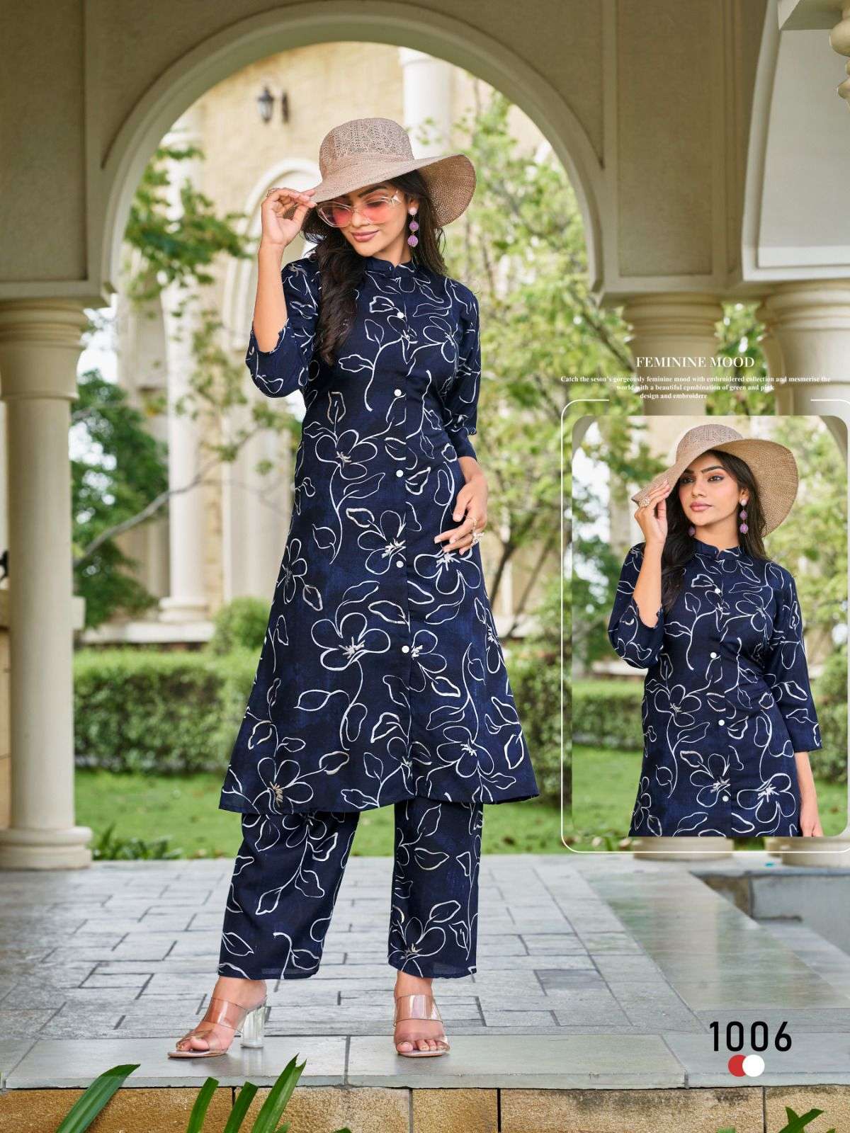 SANKHESWER IMPEX SUMMER COOL VOL 2 FANCY COLLAR PATTERN KURTI WITH BOTTOM PAIR 