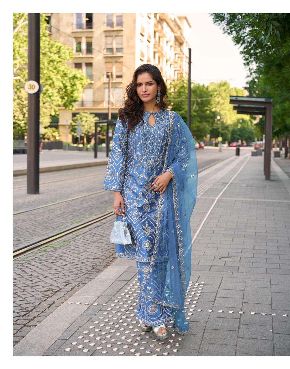 SAYURI DESIGNER MUMTAZ SILK HEAVY EMBROIDERD DESIGNER WEDDING WEAR LADIES SUIT