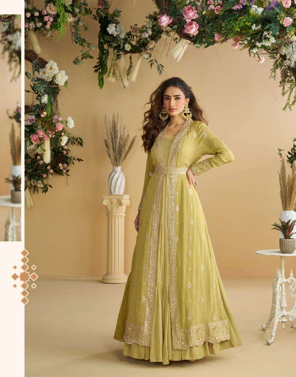 SAYURI DESIGNER TULIP SILK HEAVY DESIGNER PARTY WEAR LADIES GOWN DRESS