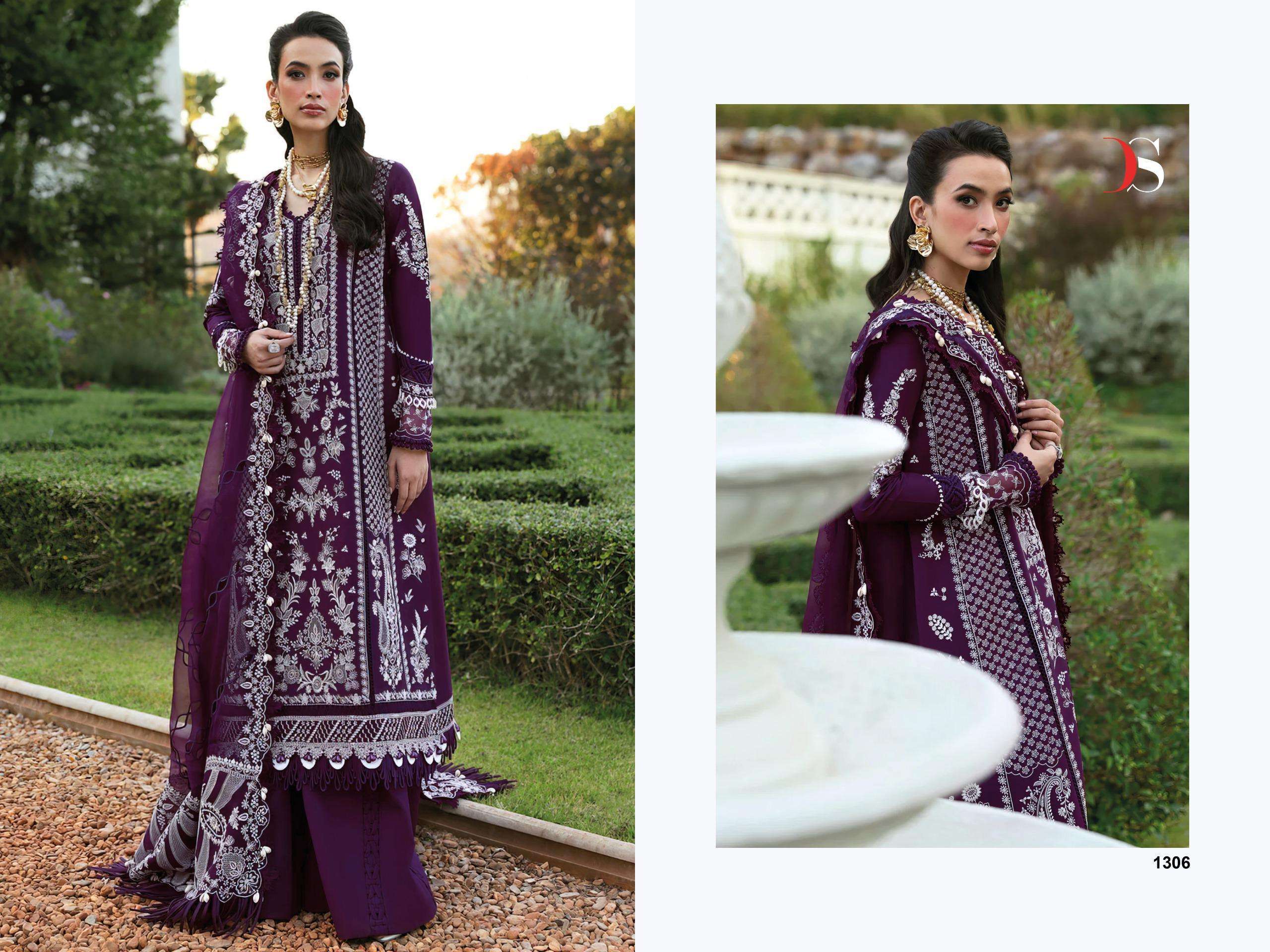 SHREE FABS MARIA B PREMIUM EMBROIDERED 25 VOL 3 COTTON DESIGNER WORK SUIT