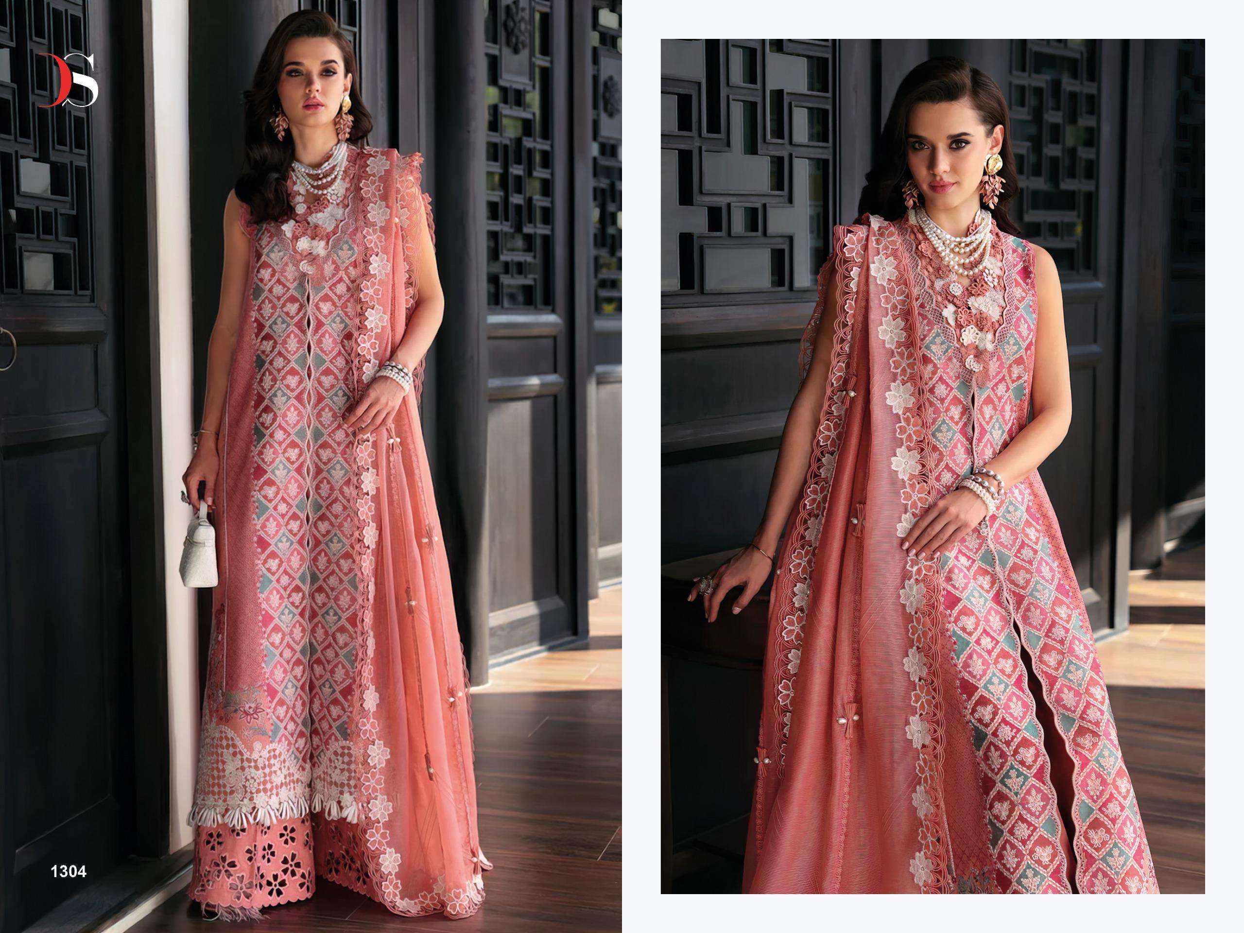 SHREE FABS MARIA B PREMIUM EMBROIDERED 25 VOL 3 COTTON DESIGNER WORK SUIT