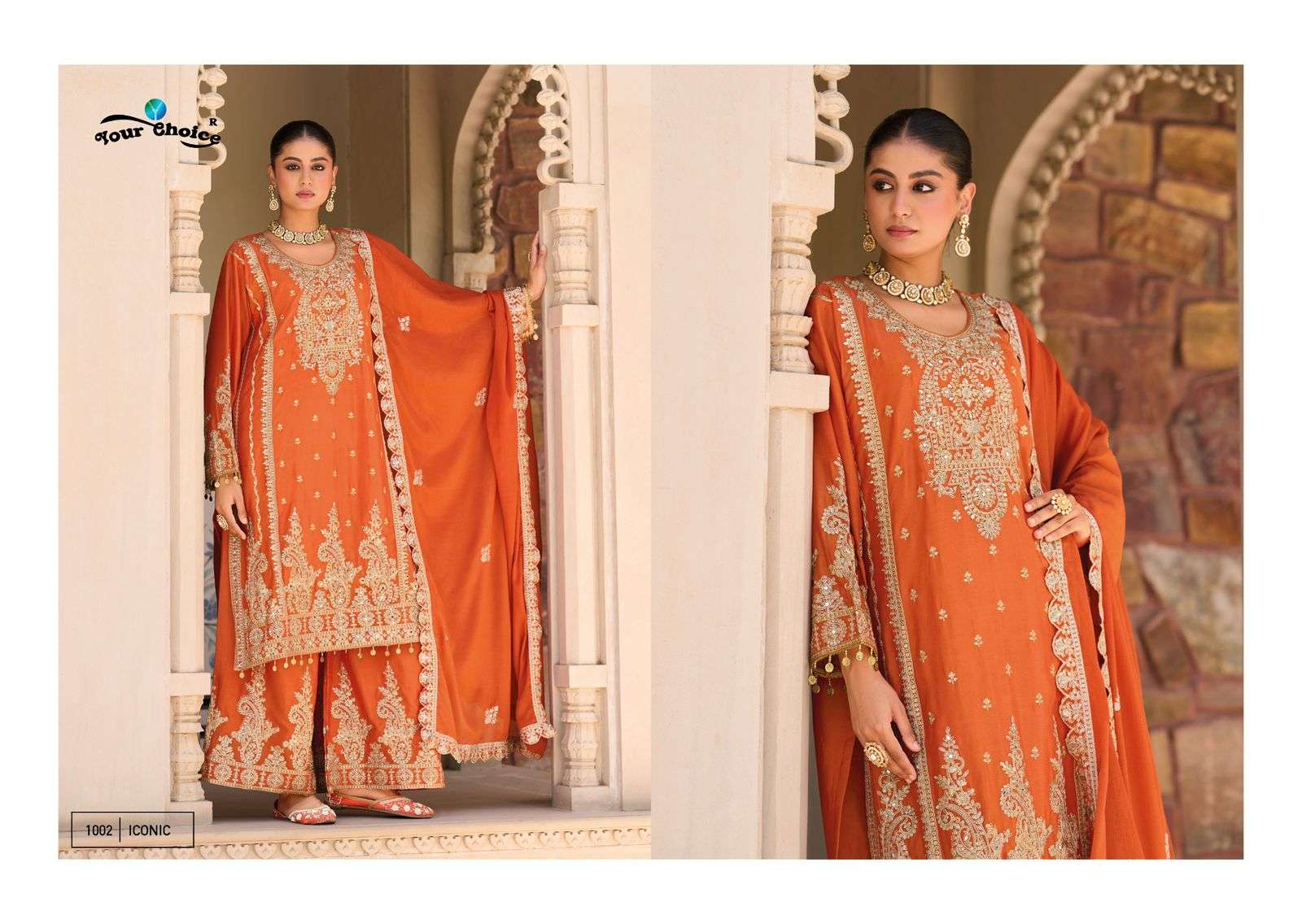 YOUR CHOICE ICONIC HEAVY EMBROIDERED DESIGNER WEDDING WEAR READY MADE SUIT
