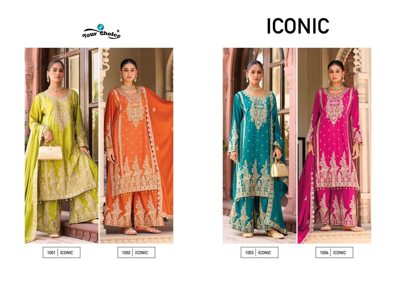 YOUR CHOICE ICONIC HEAVY EMBROIDERED DESIGNER WEDDING WEAR READY MADE SUIT