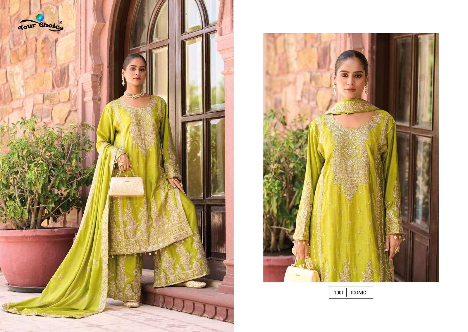 YOUR CHOICE ICONIC HEAVY EMBROIDERED DESIGNER WEDDING WEAR READY MADE SUIT