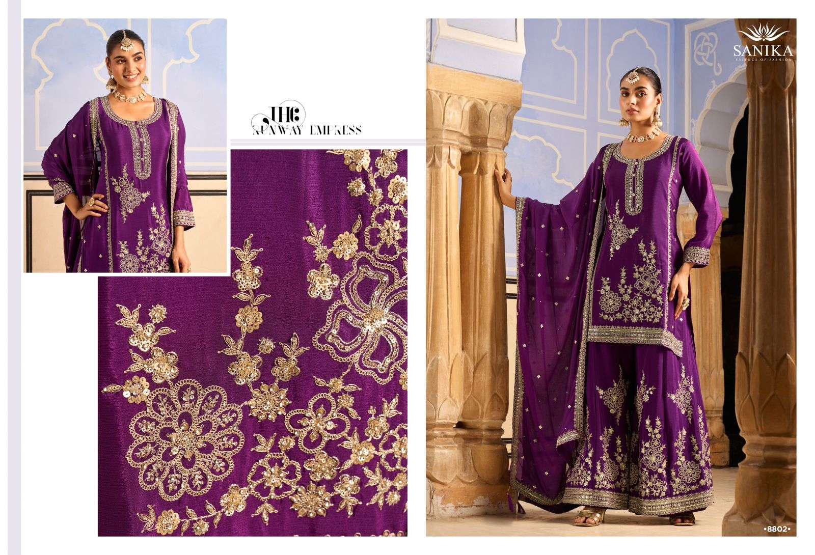 ️SANIKA FASHION TARANG SILK WITH HEAVY EMBROIDERED DESIGNER FESTIVE WEAR SUIT 