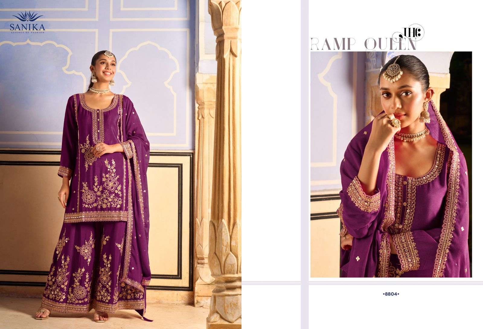️SANIKA FASHION TARANG SILK WITH HEAVY EMBROIDERED DESIGNER FESTIVE WEAR SUIT 