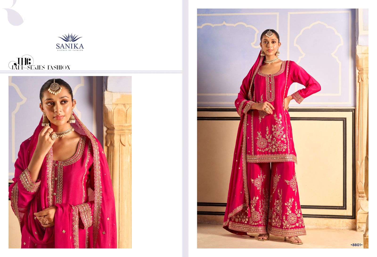 ️SANIKA FASHION TARANG SILK WITH HEAVY EMBROIDERED DESIGNER FESTIVE WEAR SUIT 