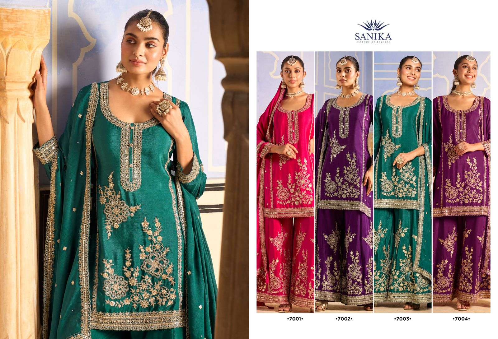 ️SANIKA FASHION TARANG SILK WITH HEAVY EMBROIDERED DESIGNER FESTIVE WEAR SUIT 