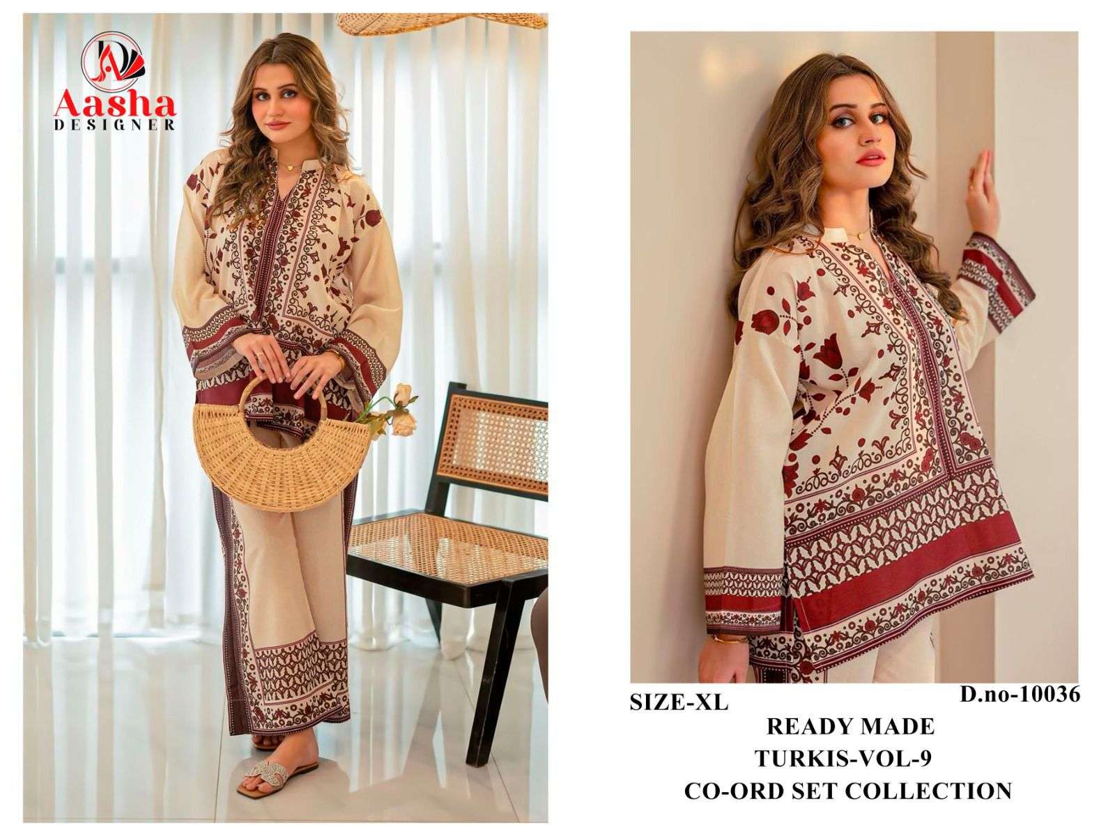 AASHA DESIGNER TURKIS VOL 9 MODAL STAIN DIGITAL PRINT FANCY CO-ORD SET 
